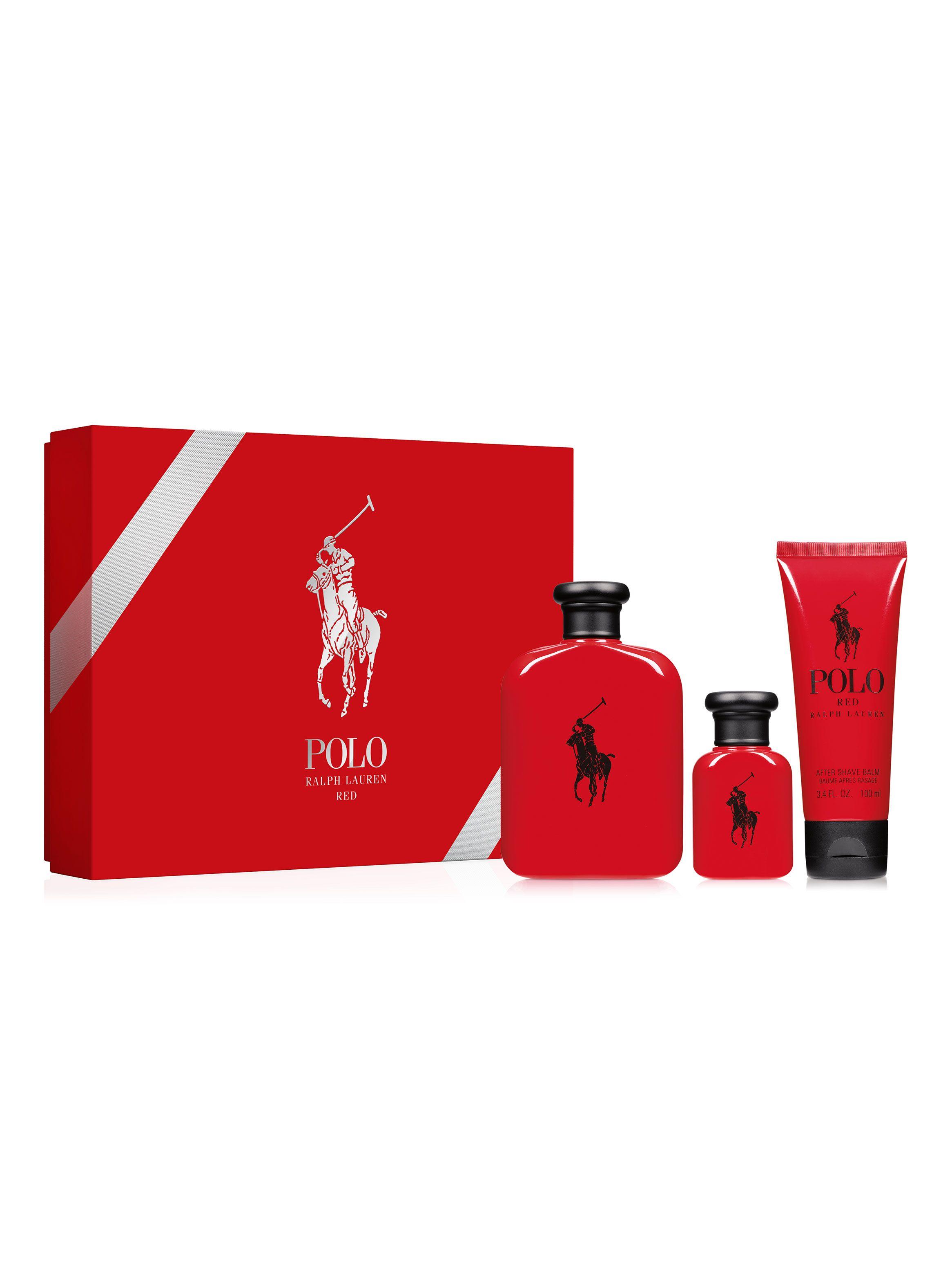 Set Perfume Polo Red EDT Hombre 125 ml + 40 ml + After Shave-0