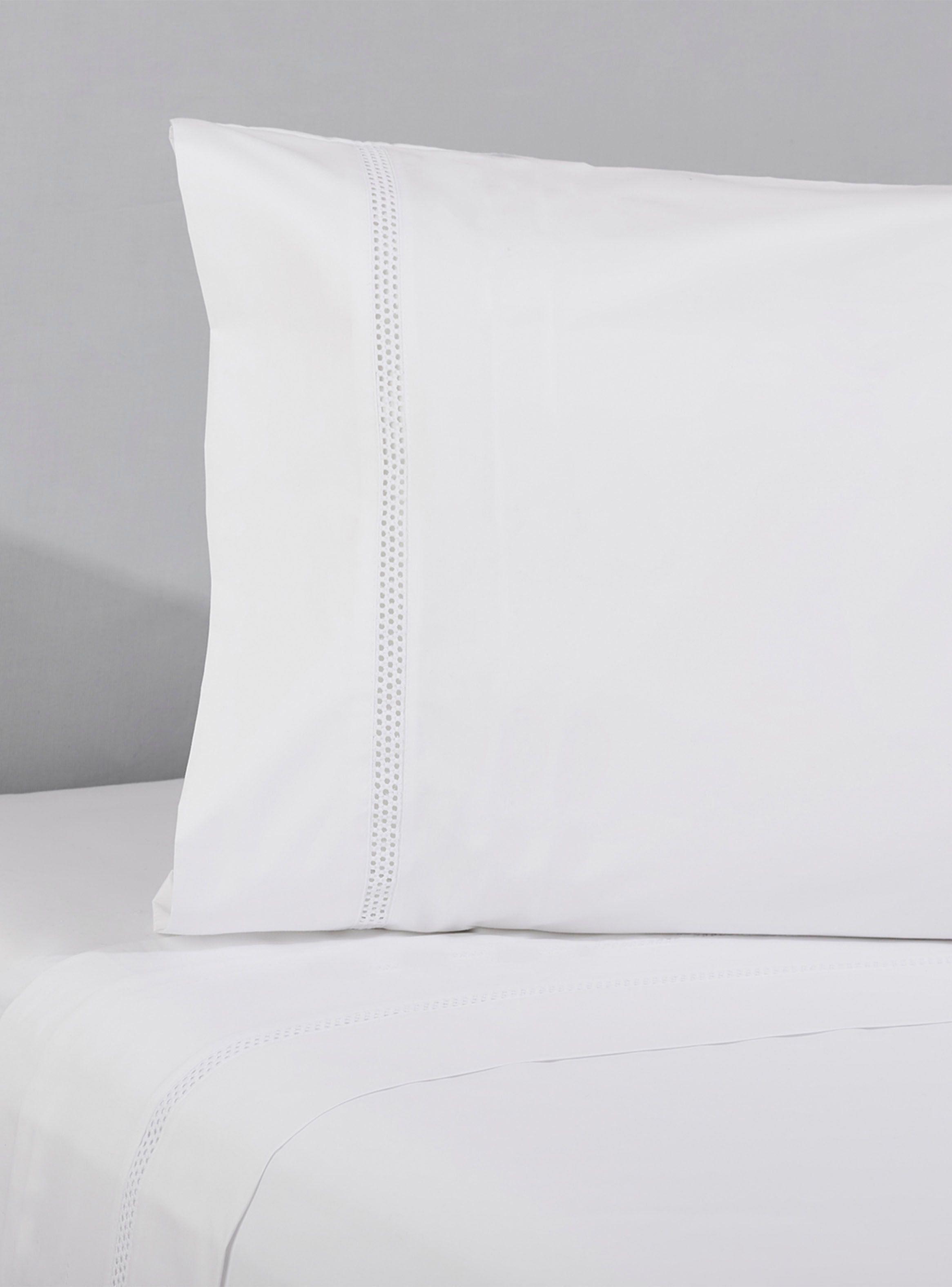 Set Sábana Básica Manu 2 Plazas 220 Hilos Blanco-0