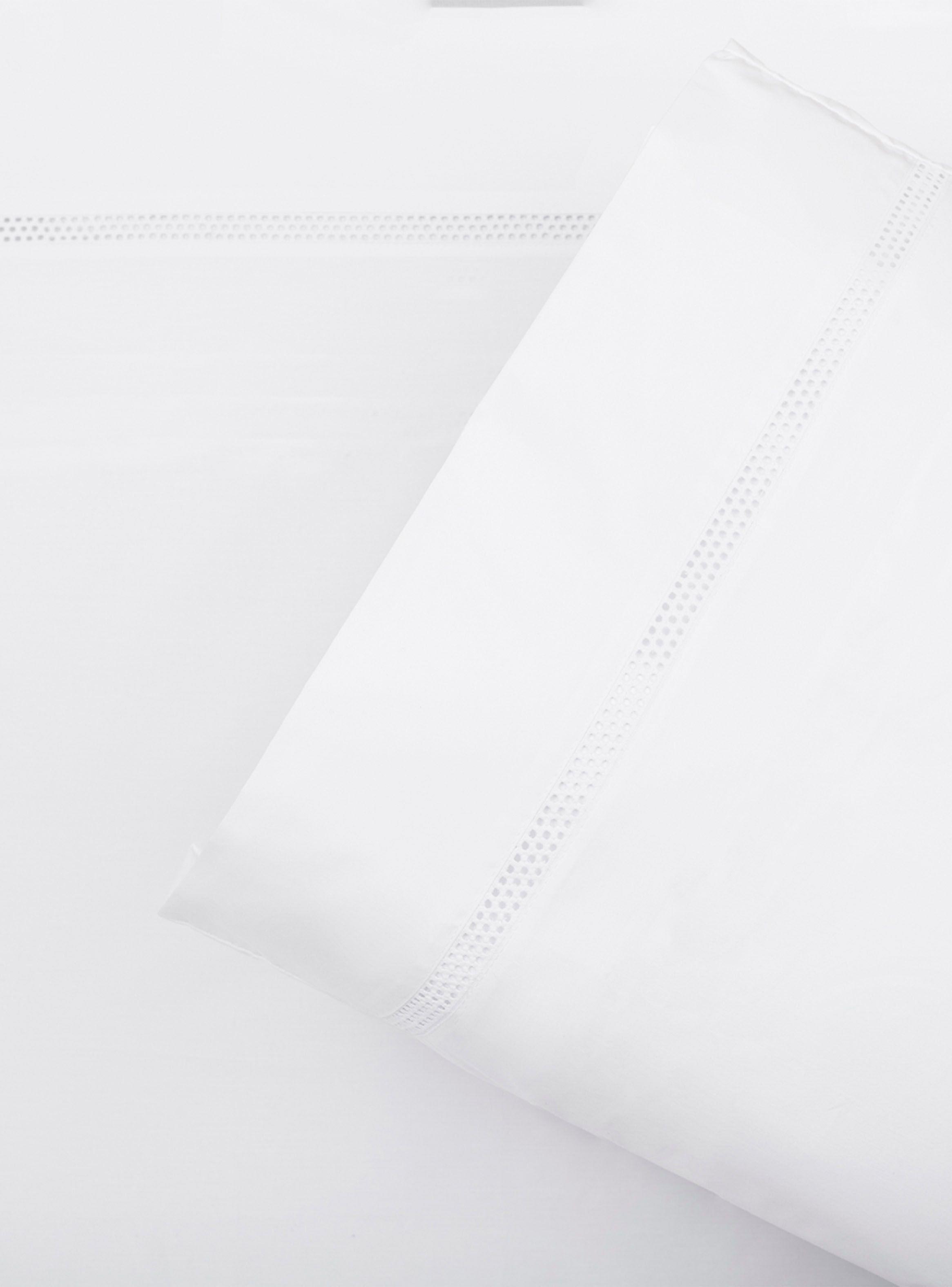 Set Sábana Básica Manu 2 Plazas 220 Hilos Blanco-2