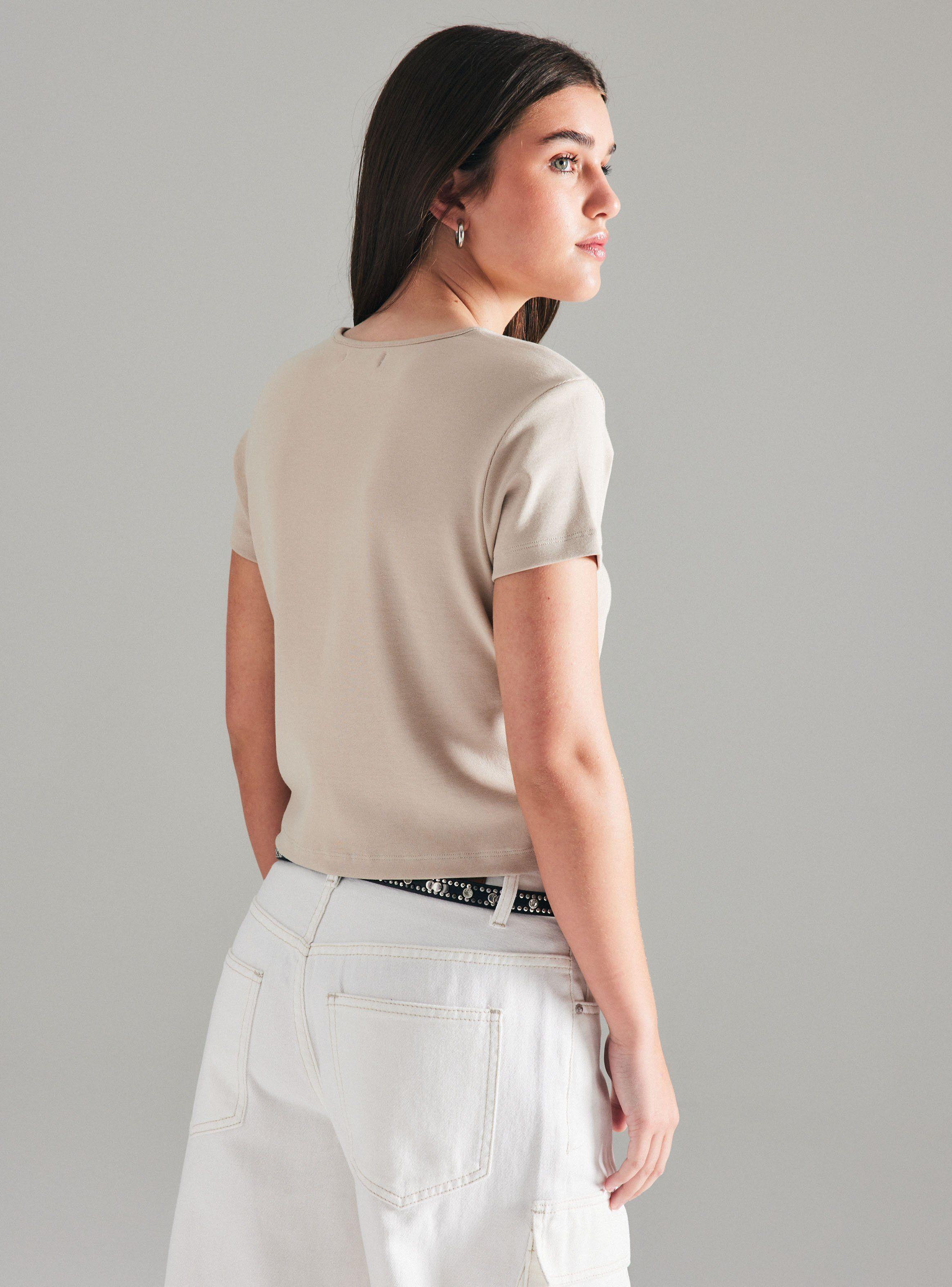 Polera Básica Crop-1
