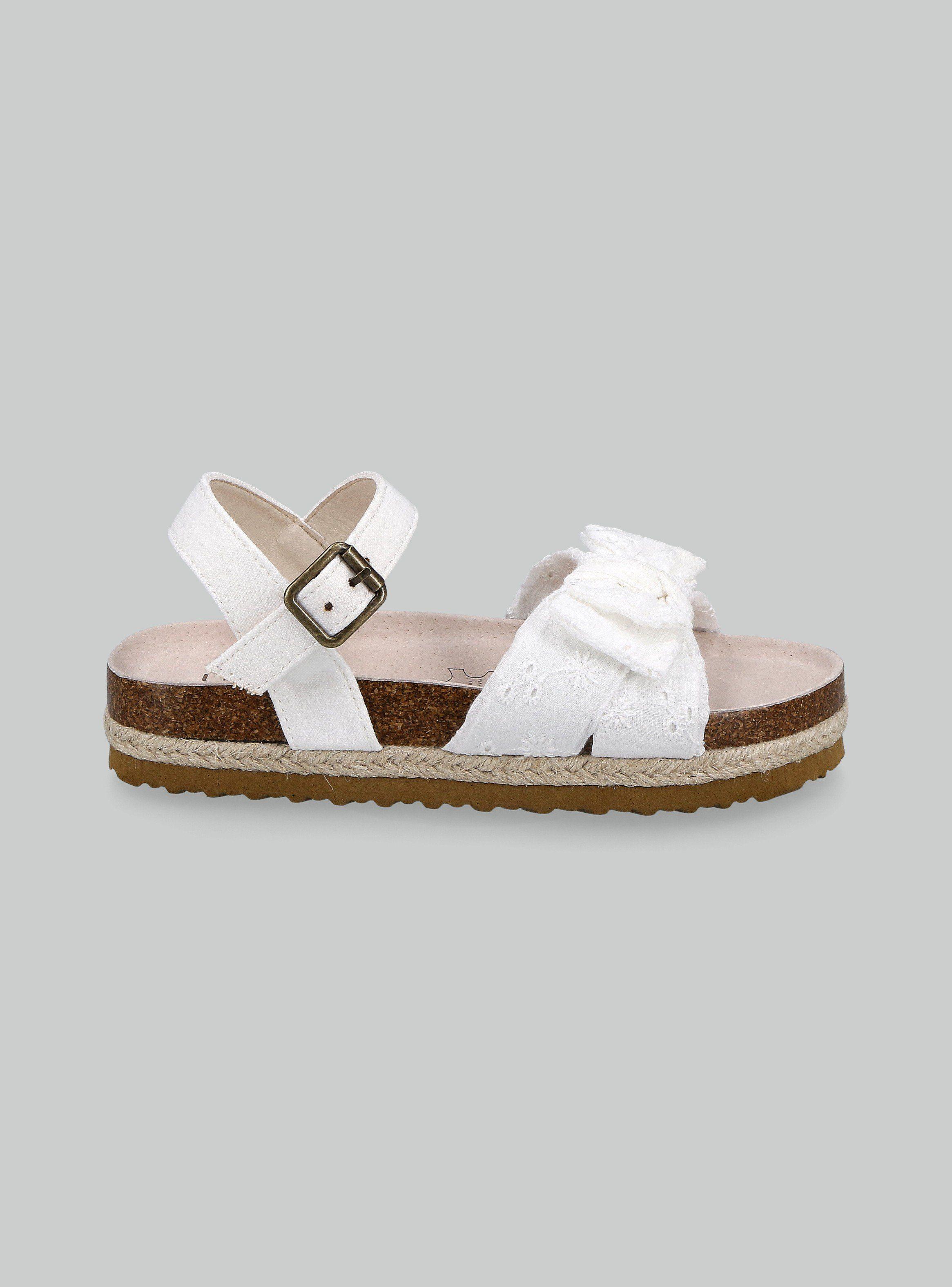 Sandalia Diseño con Cinta y  Hebilla al Tobillo Niña-1