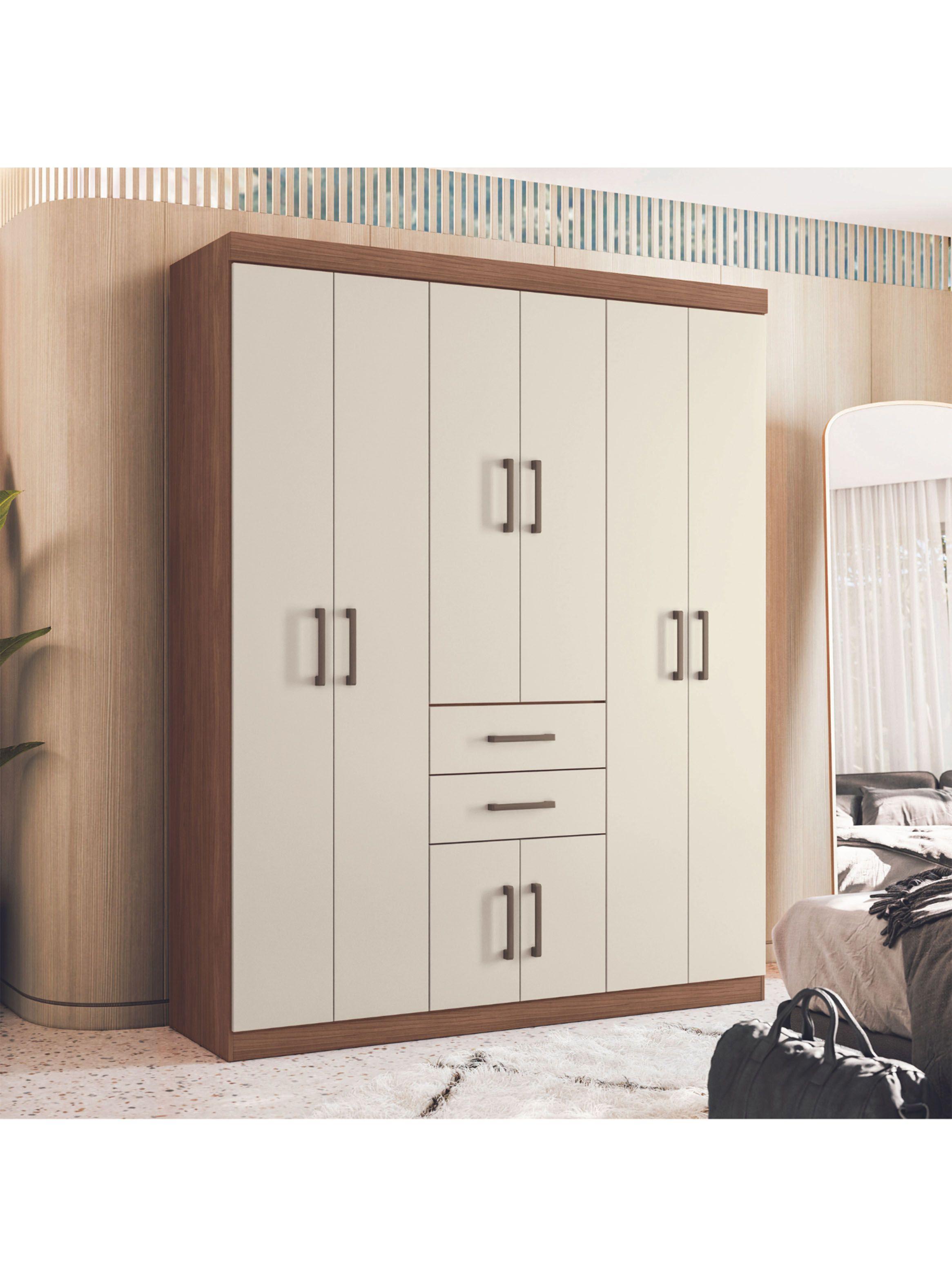 Clóset Verona 8 Puertas 2 Cajones Jatoba Arena-3