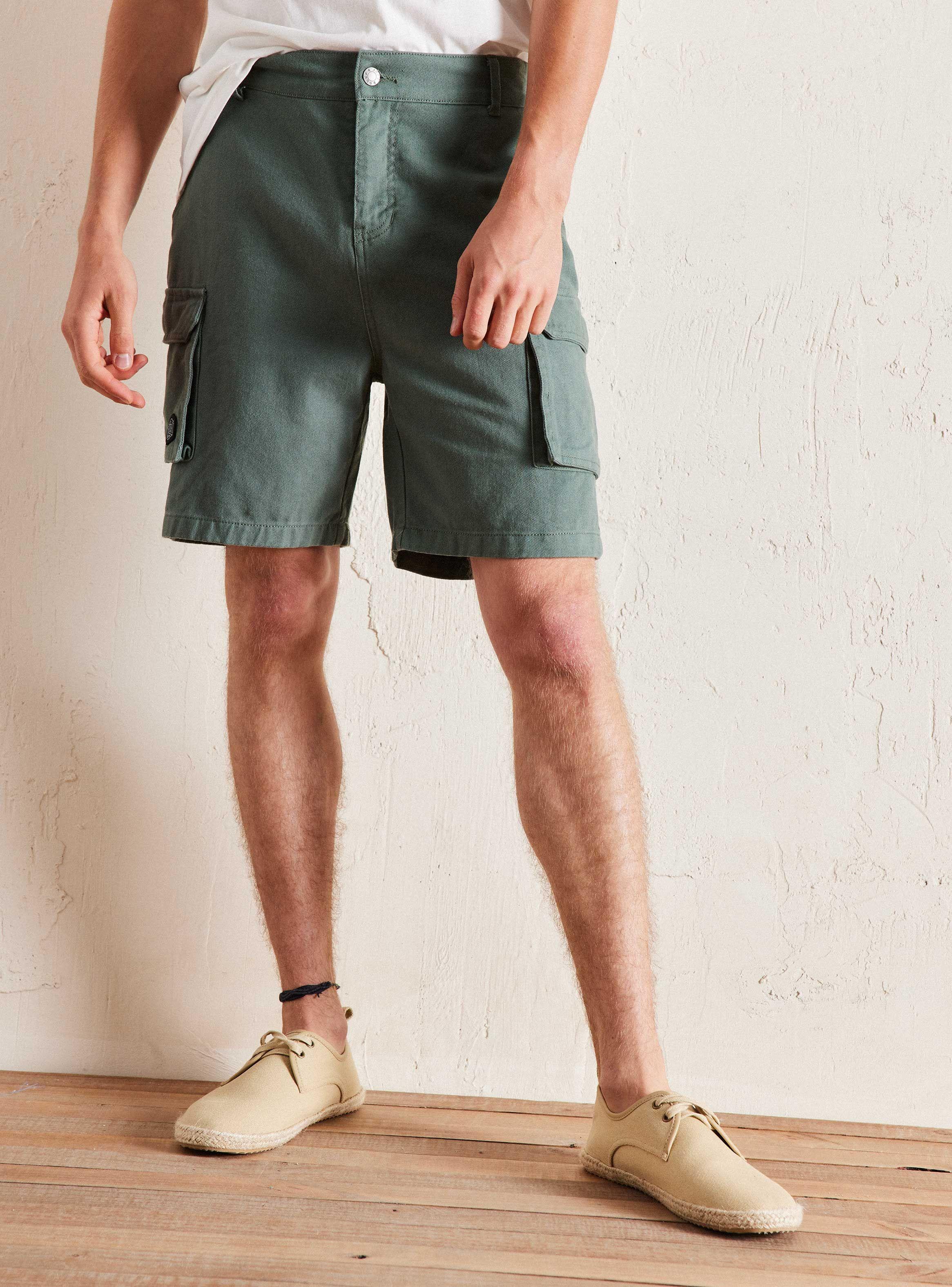 Shorts Holgados con Bolsillos-0