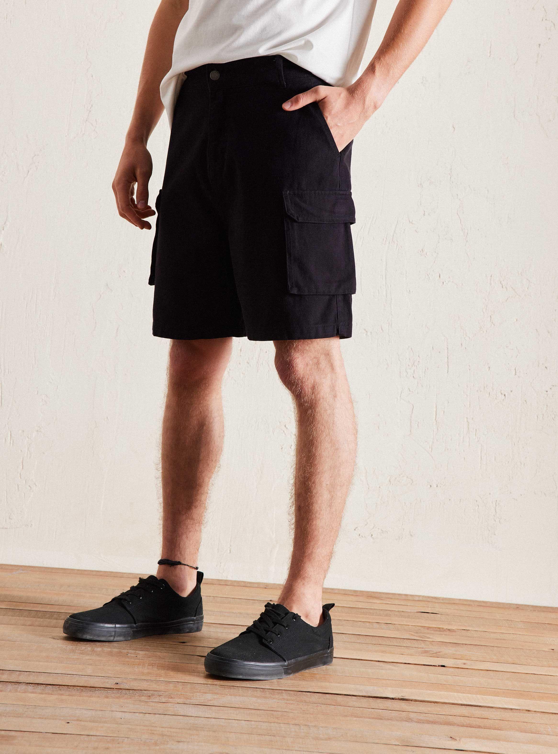 Shorts Holgados con Bolsillos-0