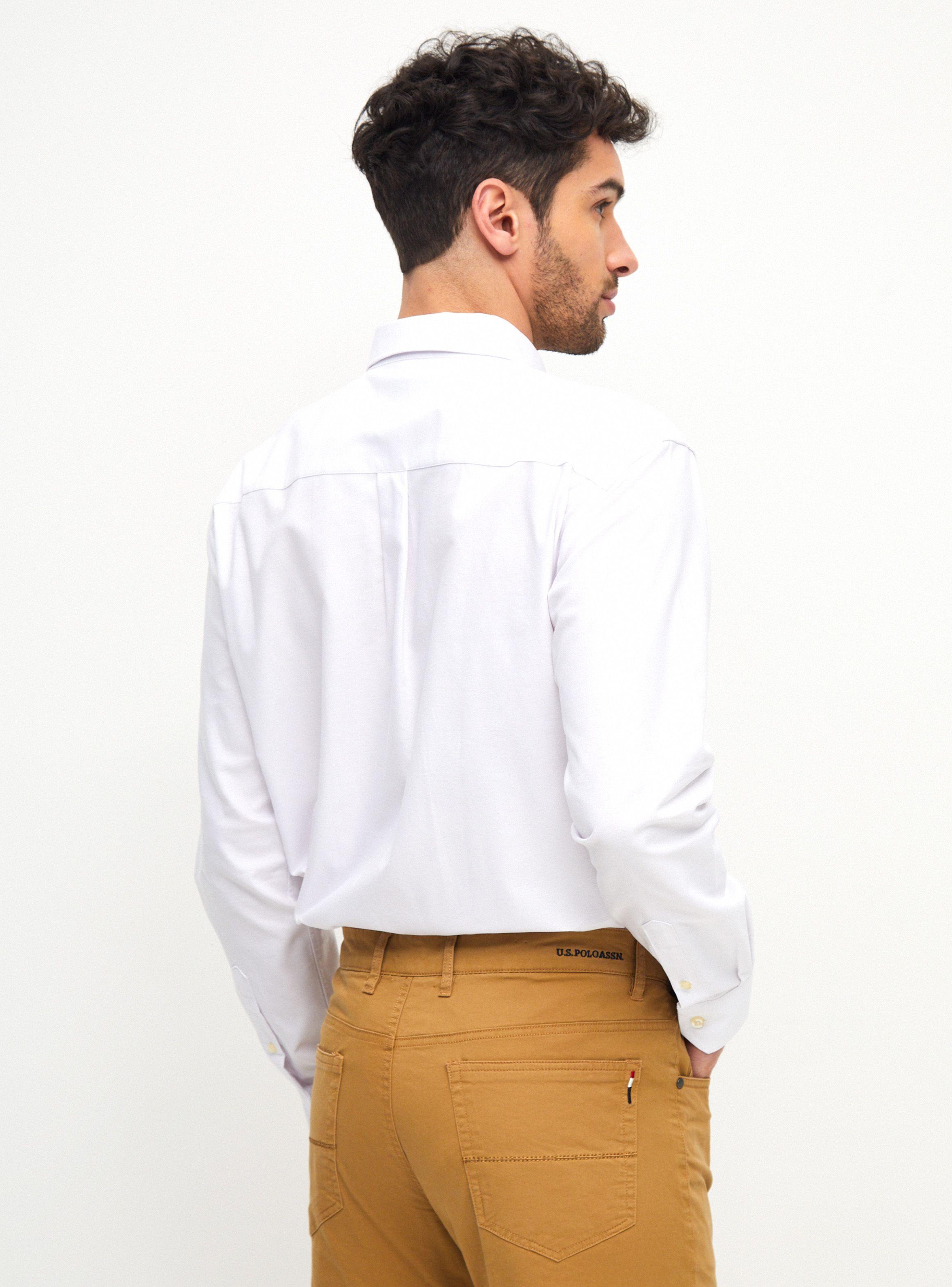 Camisa US Polo Assn Manga Larga Básica Oxford-1