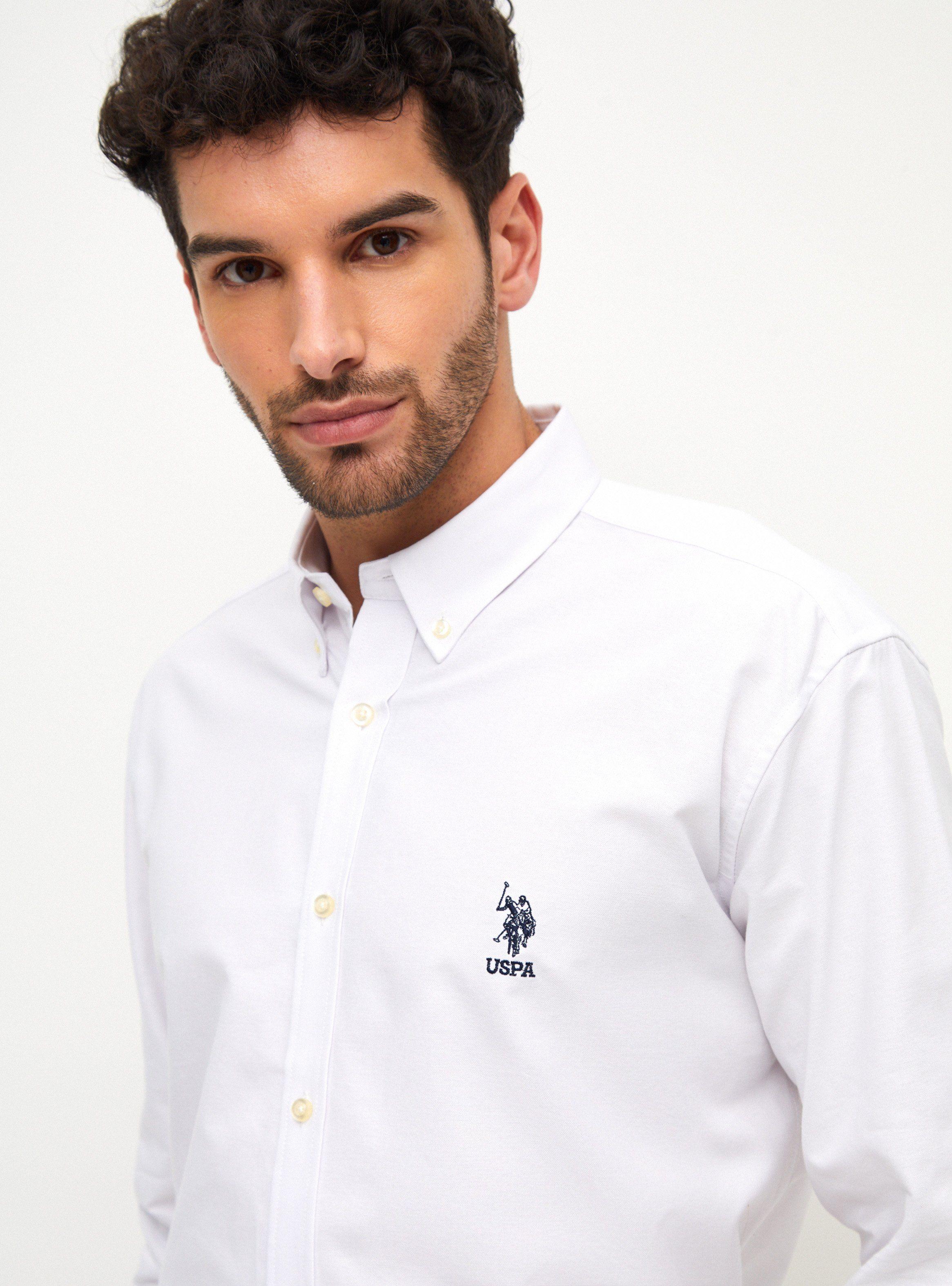 Camisa US Polo Assn Manga Larga Básica Oxford-2