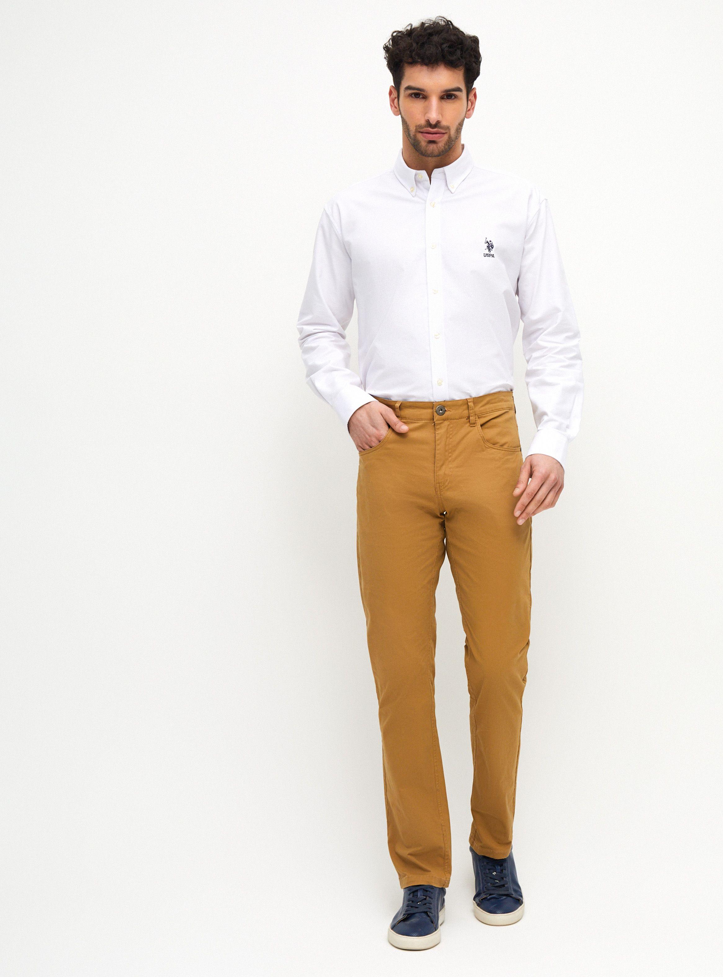 Camisa US Polo Assn Manga Larga Básica Oxford-3