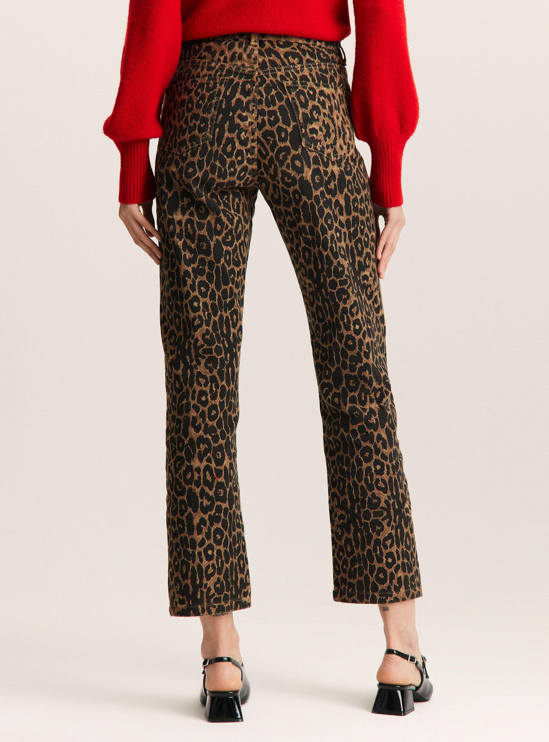 Jeans Animal Print Straight Fit-1