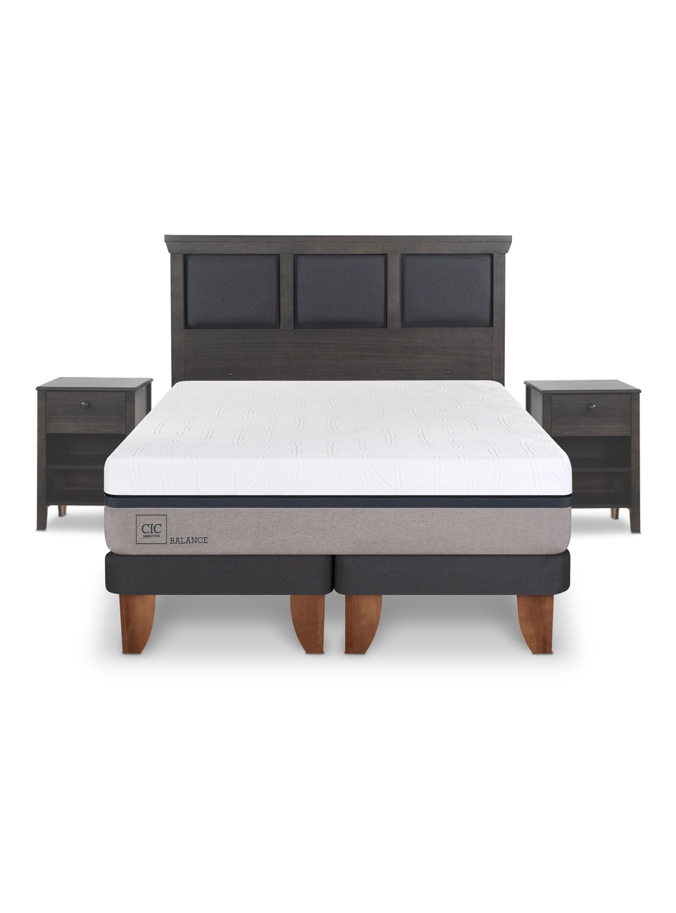 Cama Europea New Balance King + Set Torino Gris-2