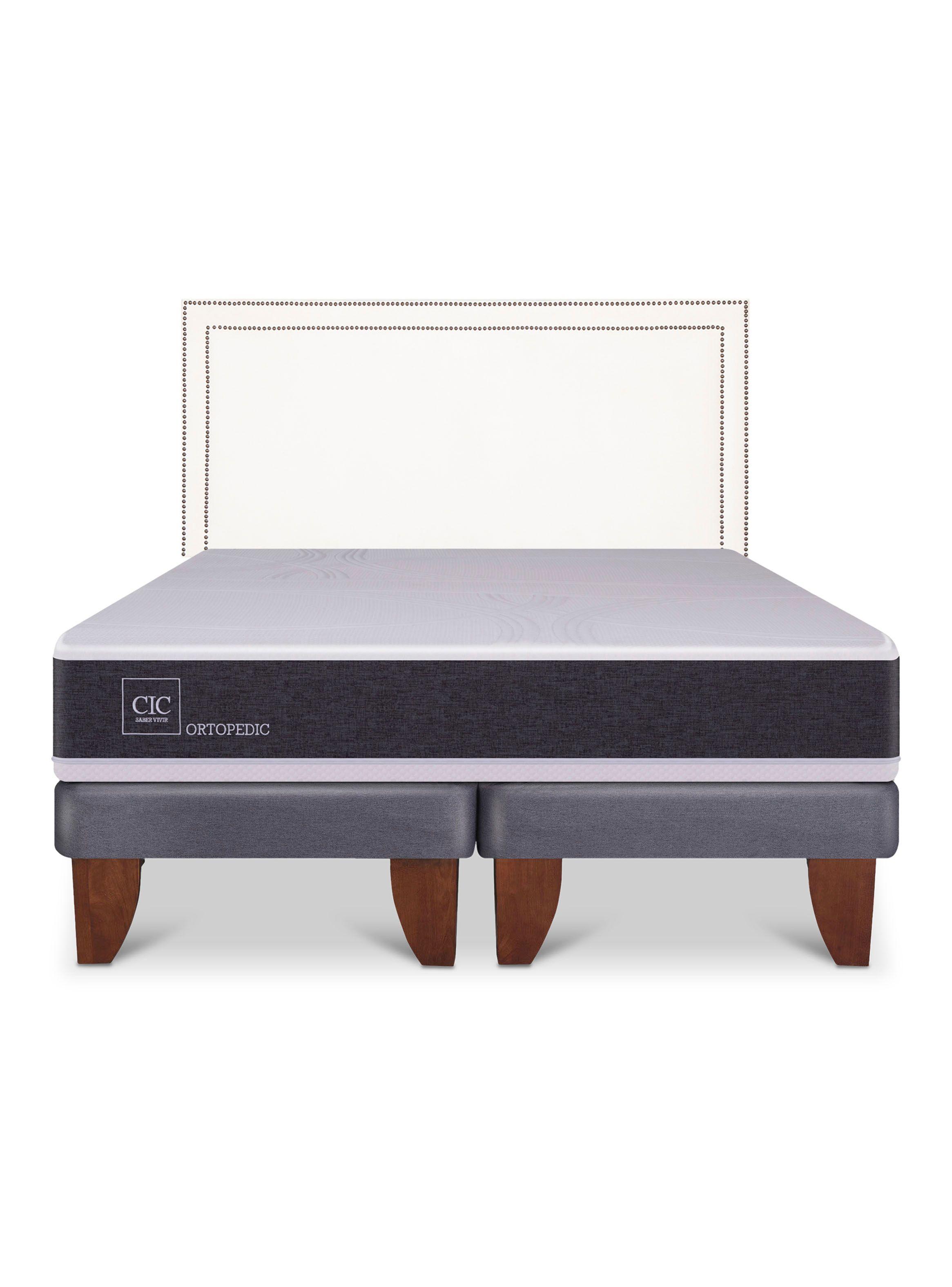Cama Europea New Ortopedic King Respaldo Danubio-2