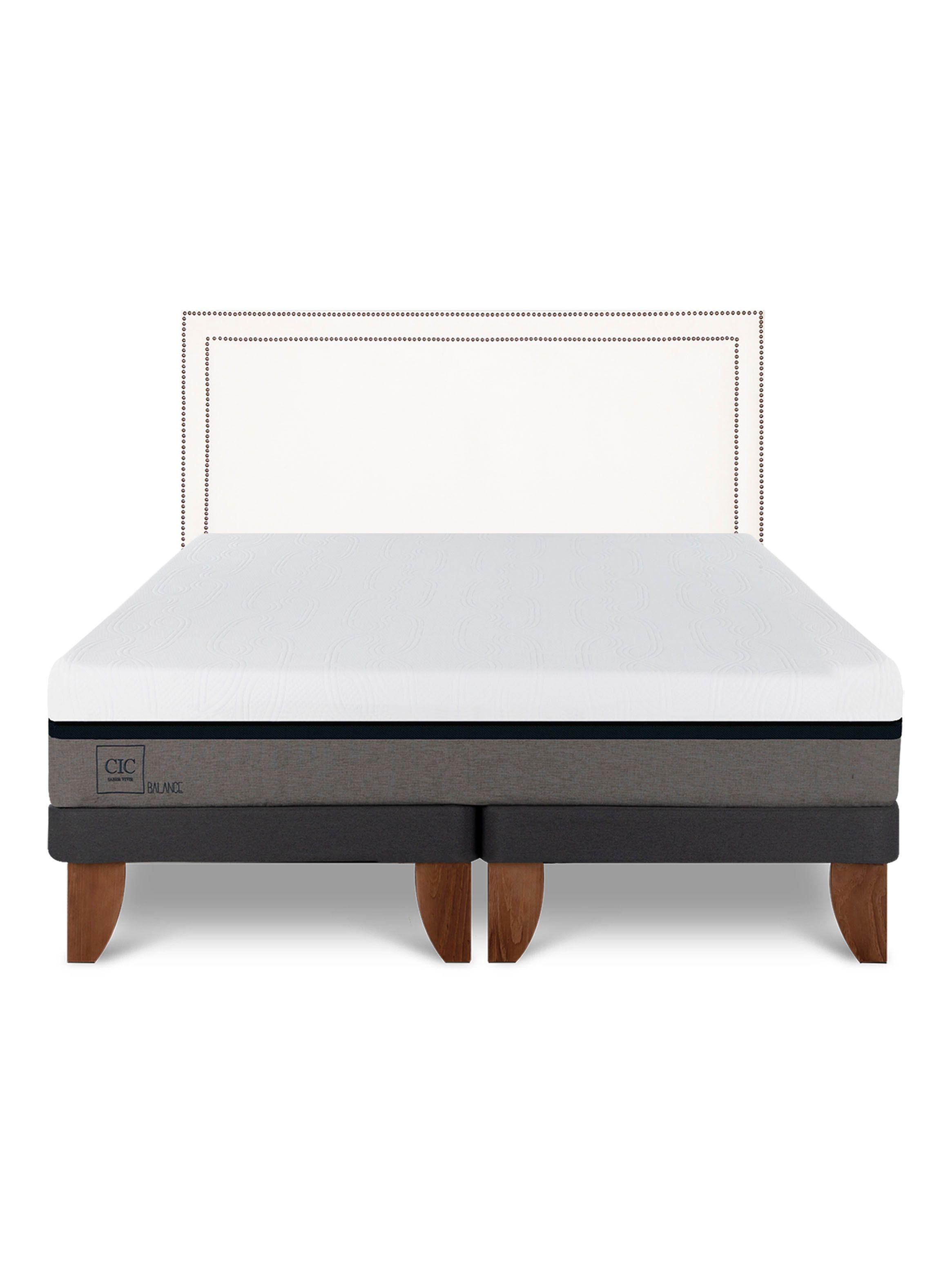 Cama Europea Balance 2 Plazas Base Dividida Respaldo Danubio-2