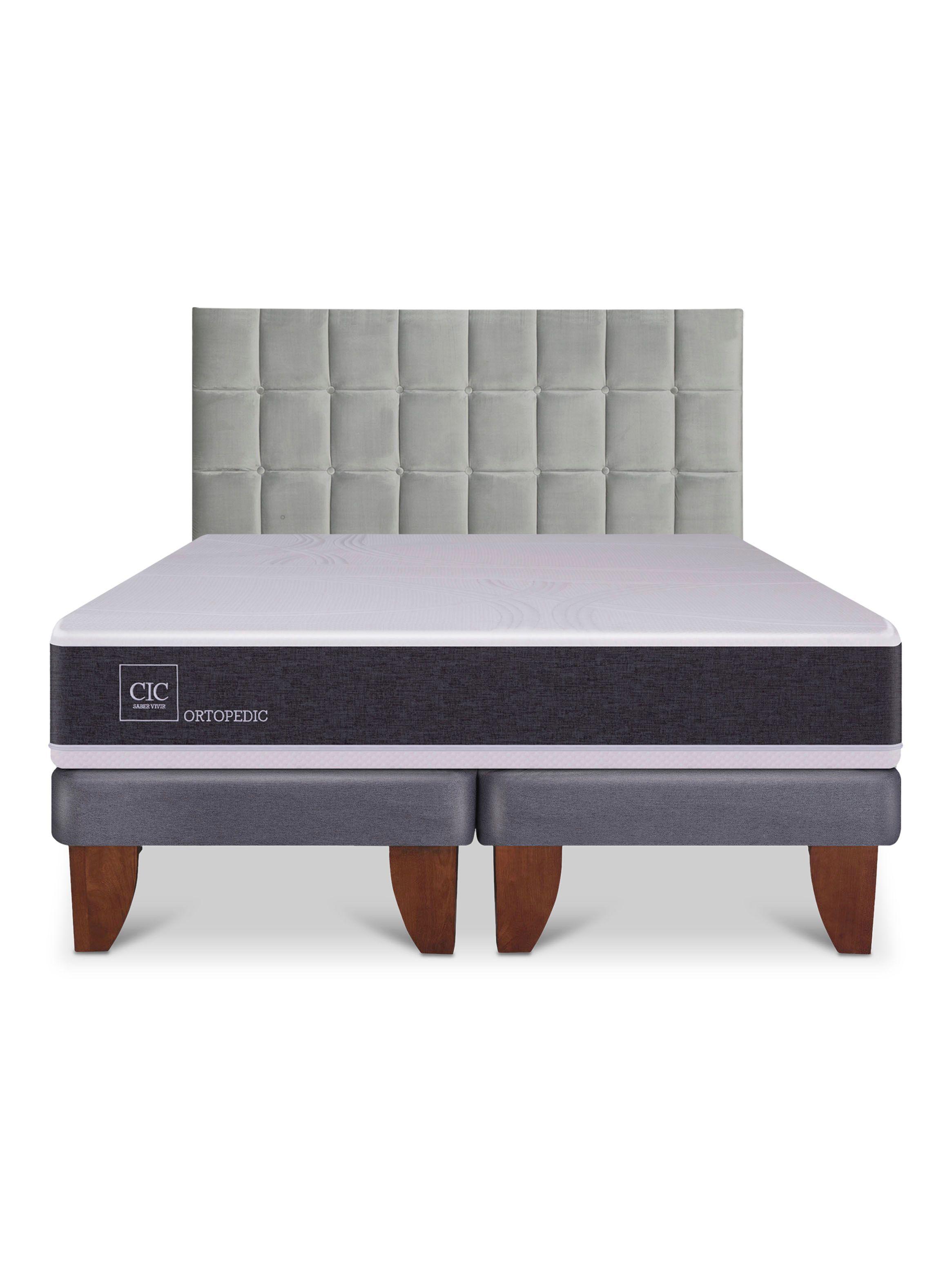 Cama Europea New Ortopedic 2 Plazas Base Dividida Respaldo Sile-2