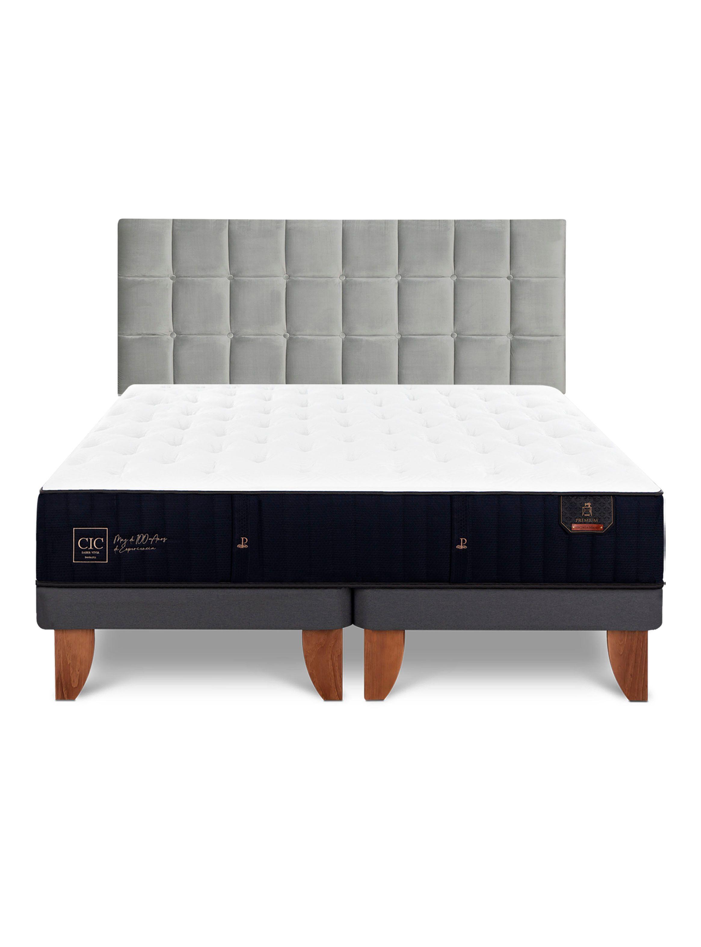 Cama Europea Premium 2 Plazas Base Dividida Respaldo Sile-2