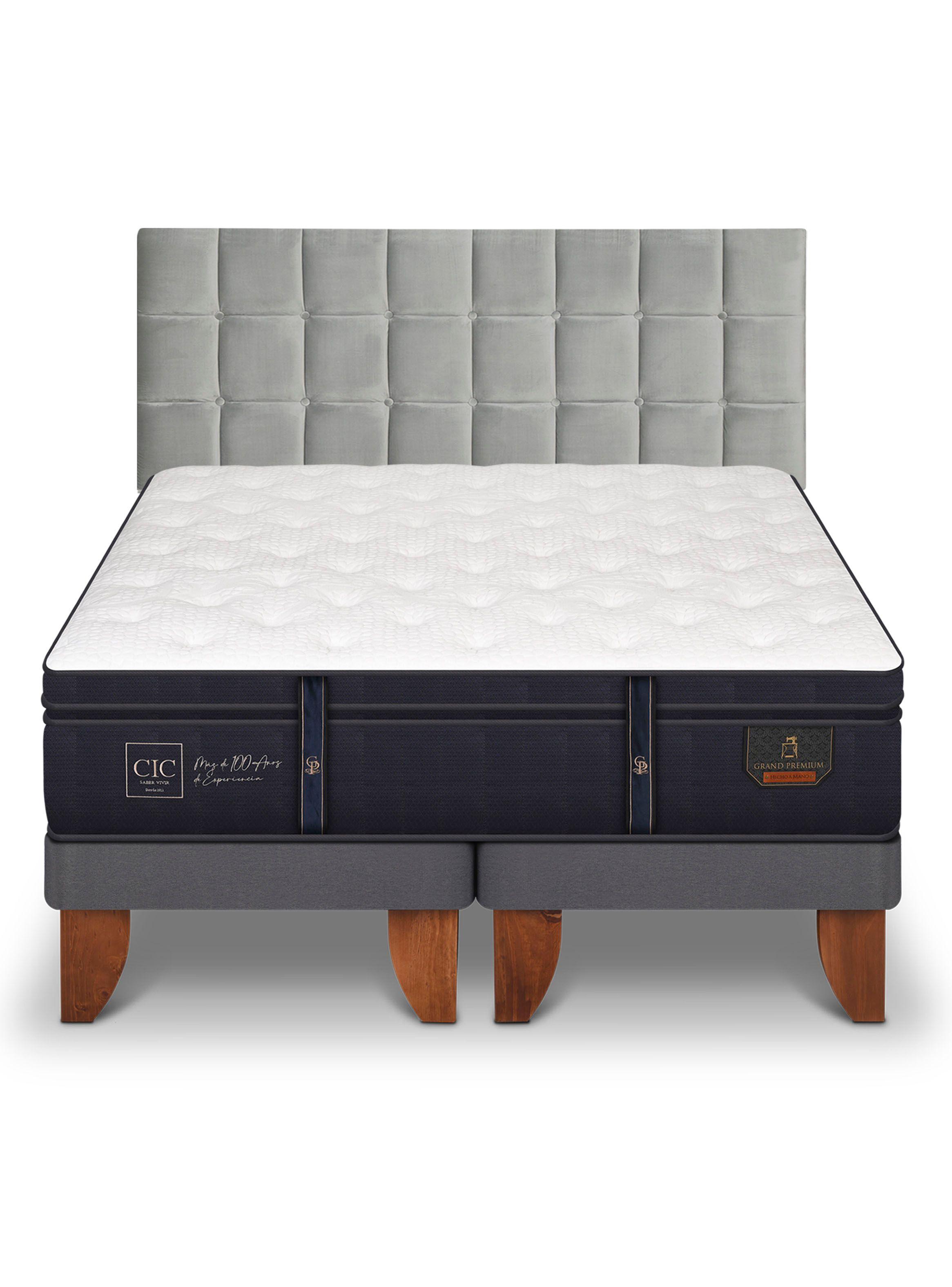 Cama Europea Grand Premium King Respaldo Sile-2
