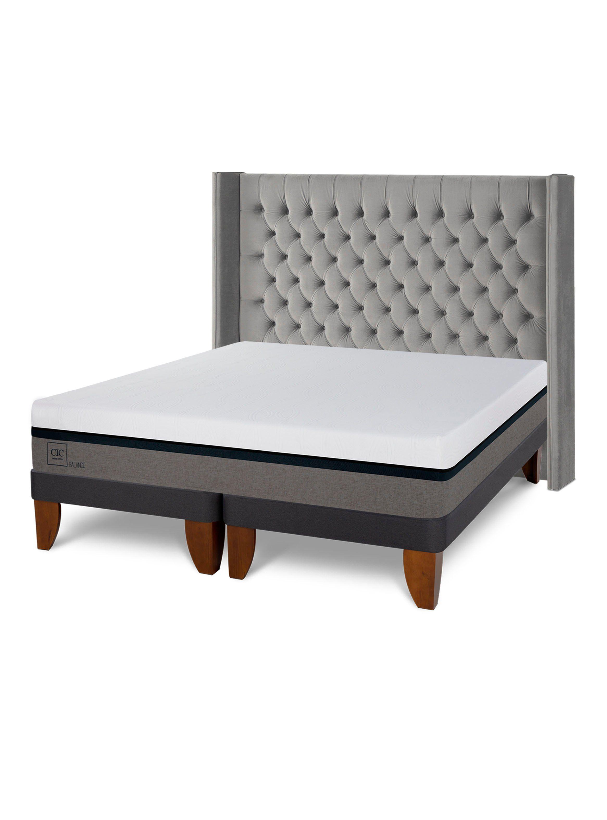 Cama Europea Balance 2 Plazas Base Dividida Respaldo Sesia-0