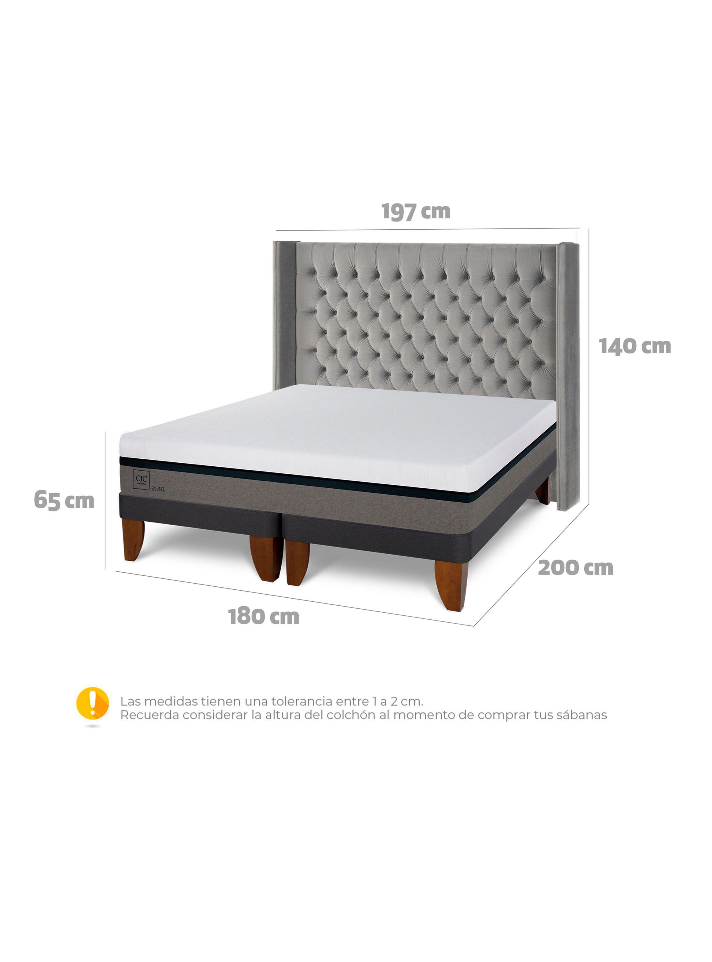 Cama Europea Balance King Respaldo Sesia-1