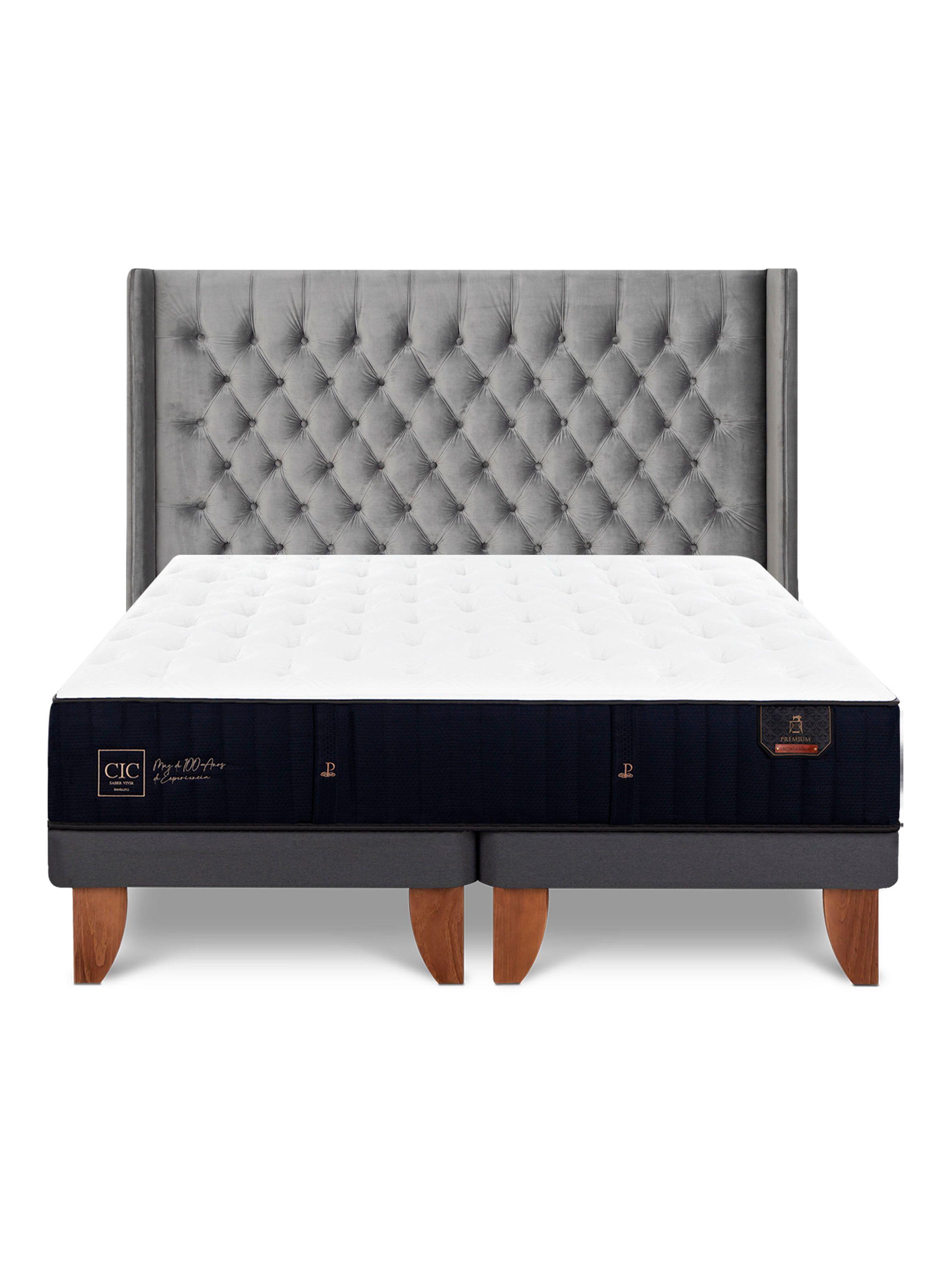 Cama Europea Premium 2 Plazas Base Dividida Respaldo Sesia-2