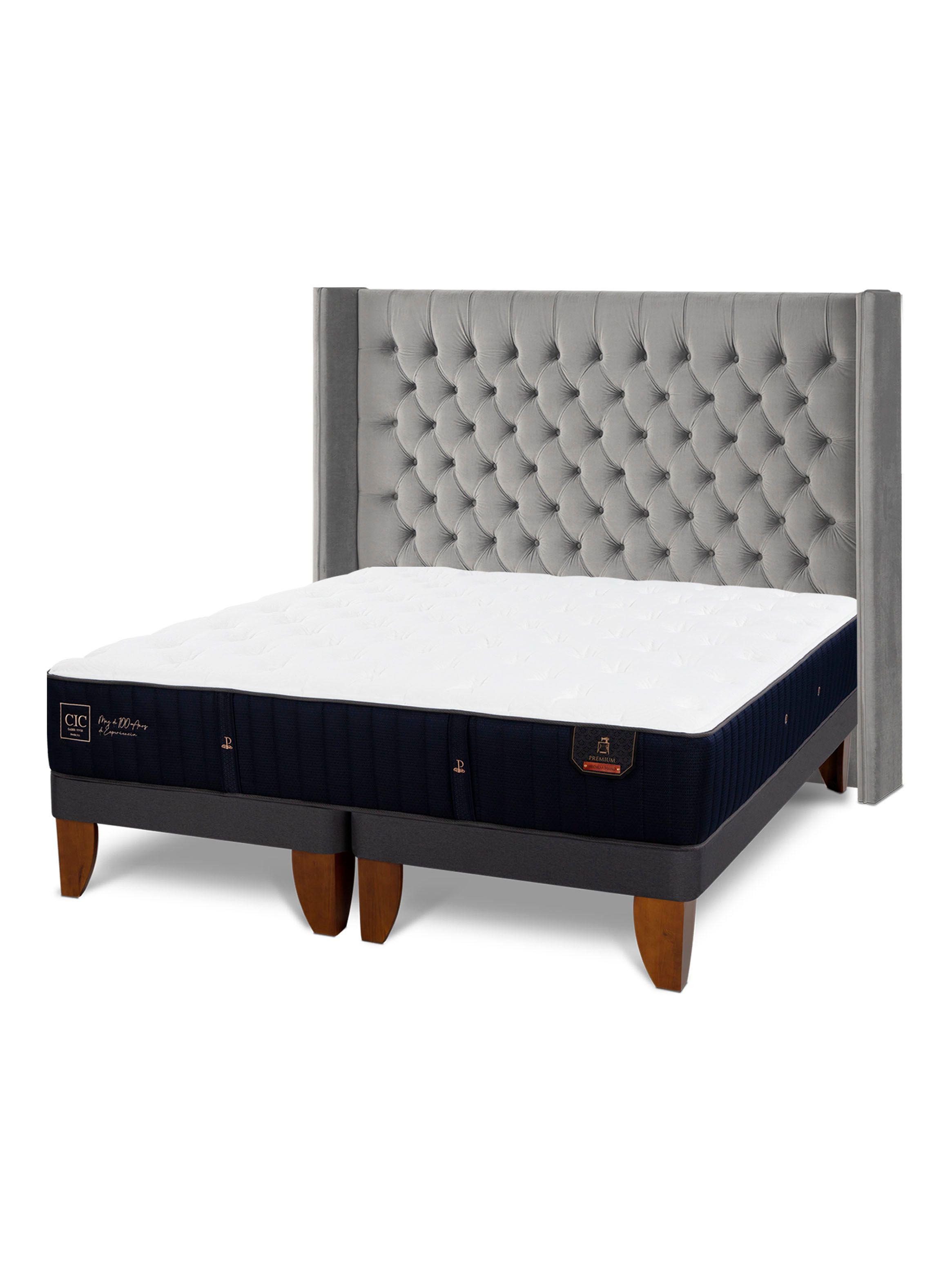 Cama Europea Super Premium 2 Plazas Base Dividida Respaldo Sesia-0