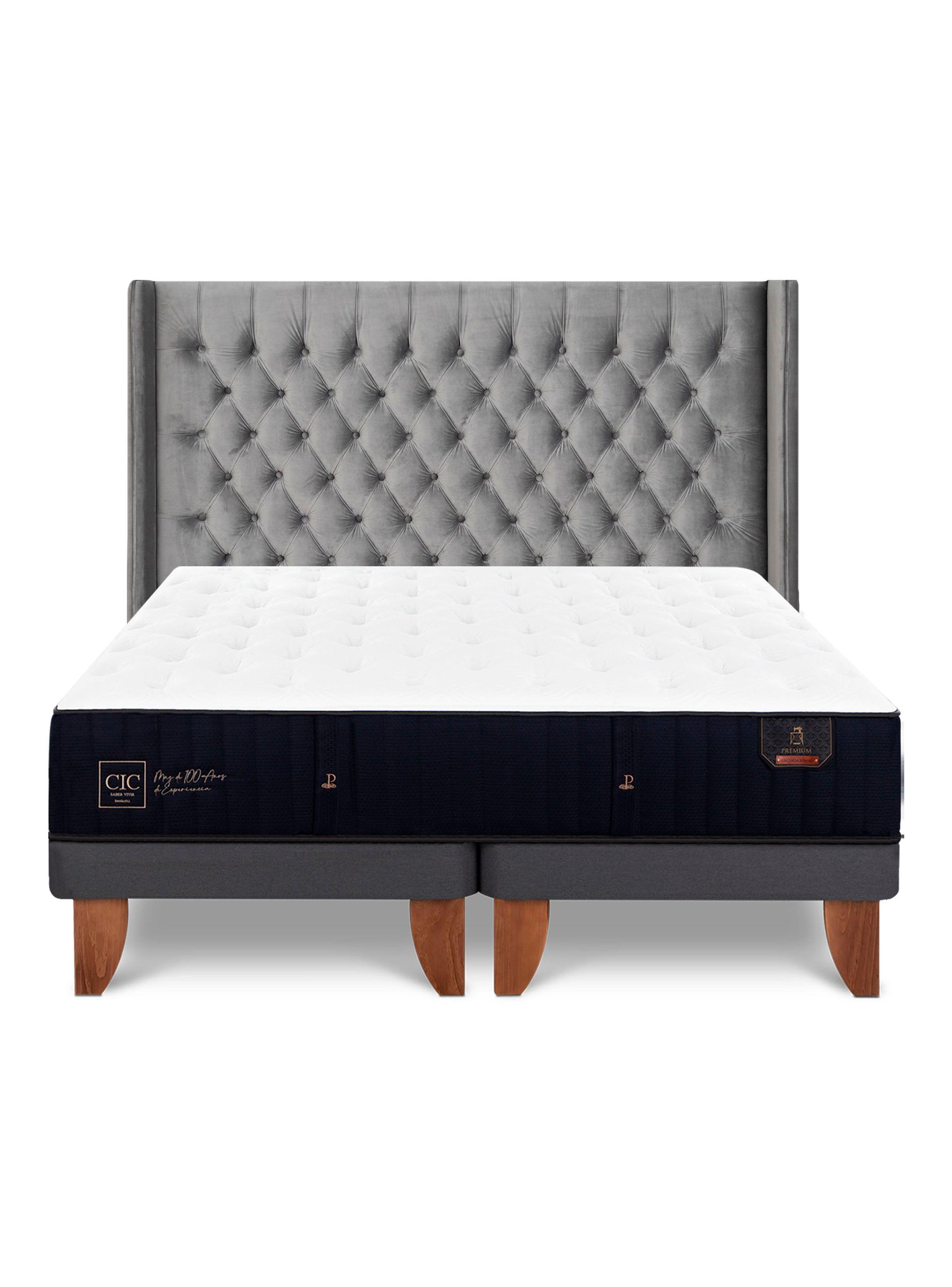 Cama Europea Super Premium 2 Plazas Base Dividida Respaldo Sesia-2