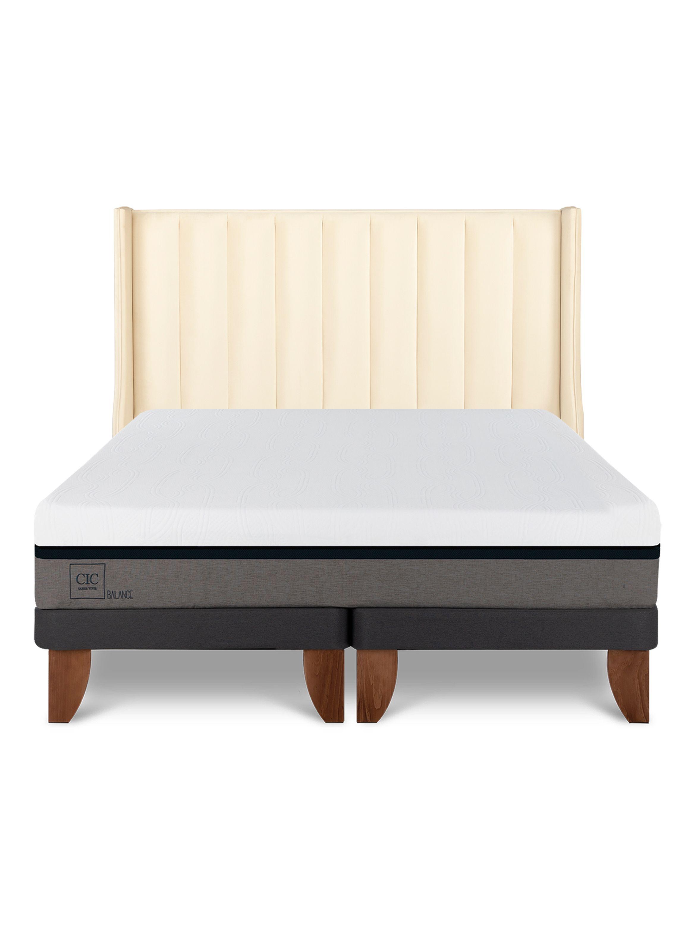 Cama Europea Balance King Respaldo Panaro-2