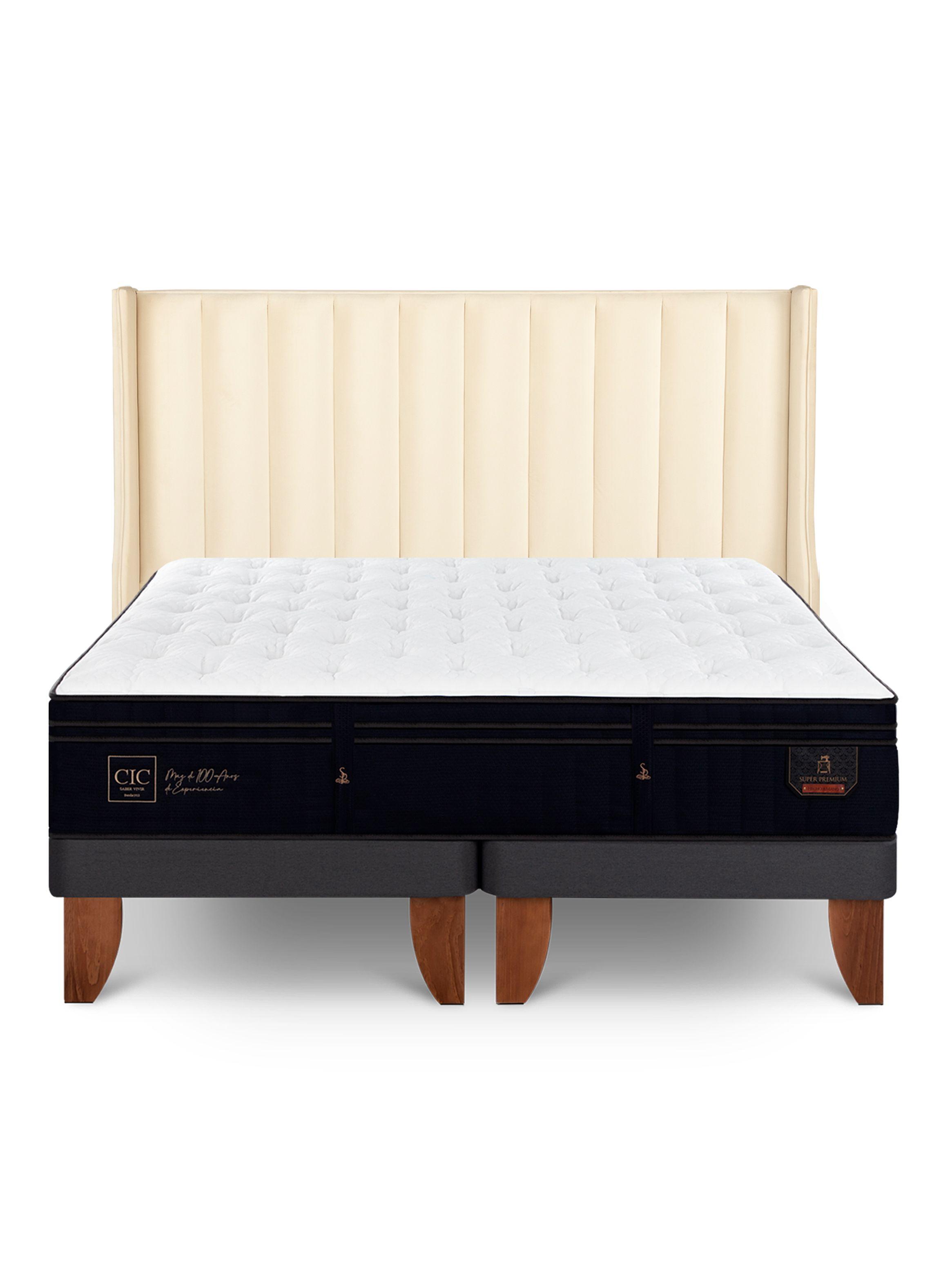 Cama Europea Súper Premium Súper King Respaldo Panaro-2