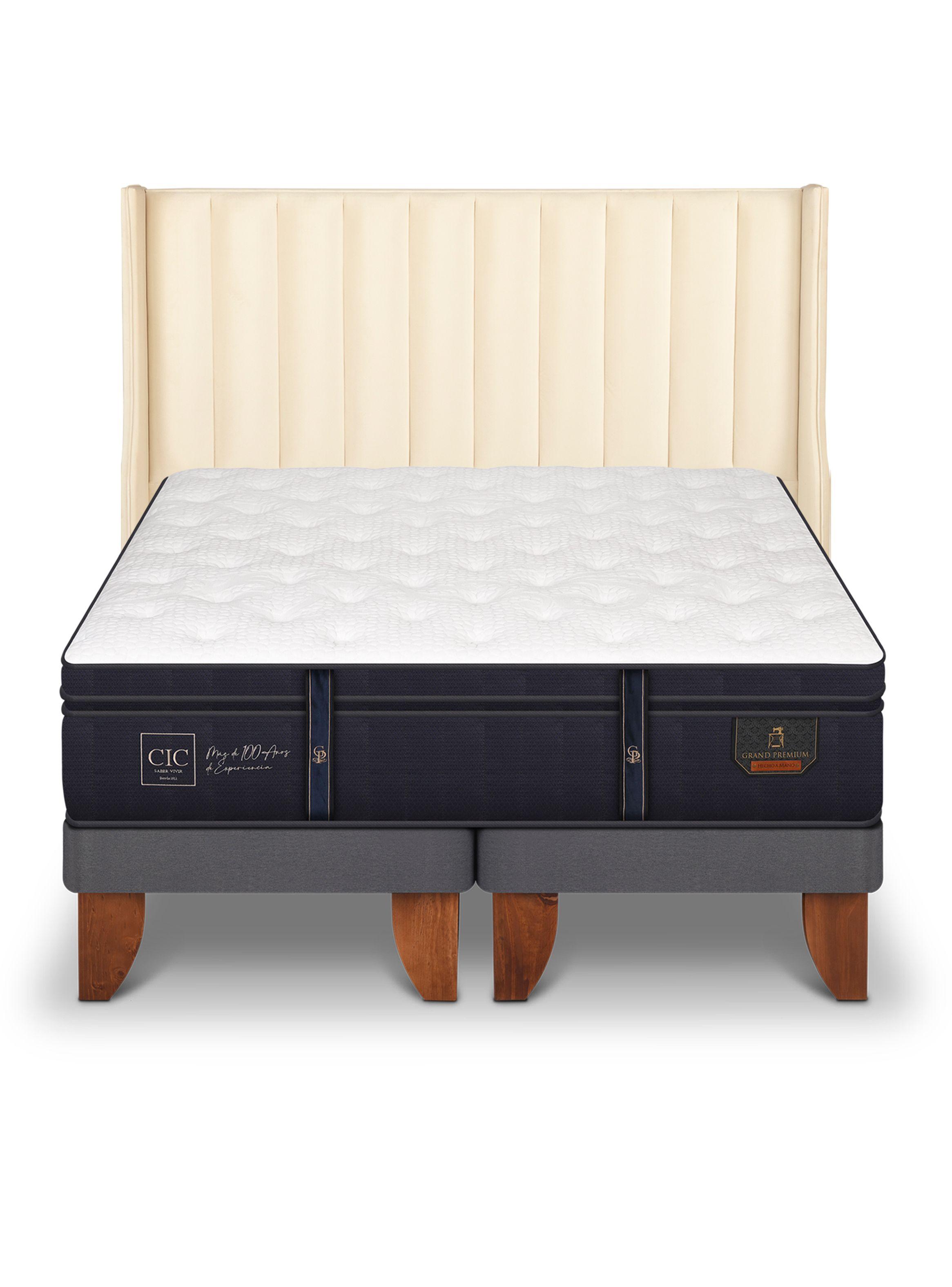 Cama Europea Grand Premium Súper King Respaldo Panaro-2