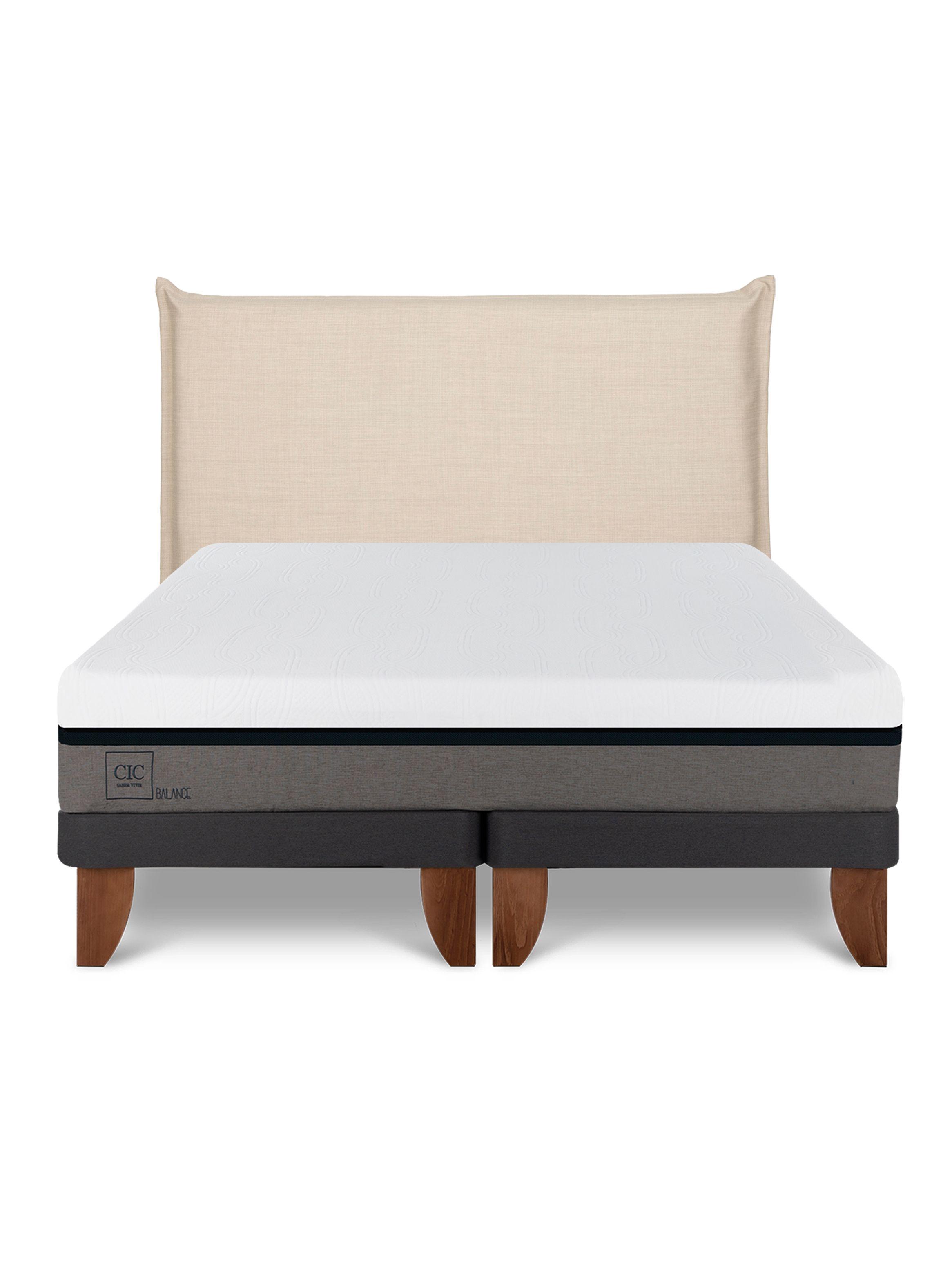 Cama Europea Balance 2 Plazas Base Dividida Respaldo Tíber-2