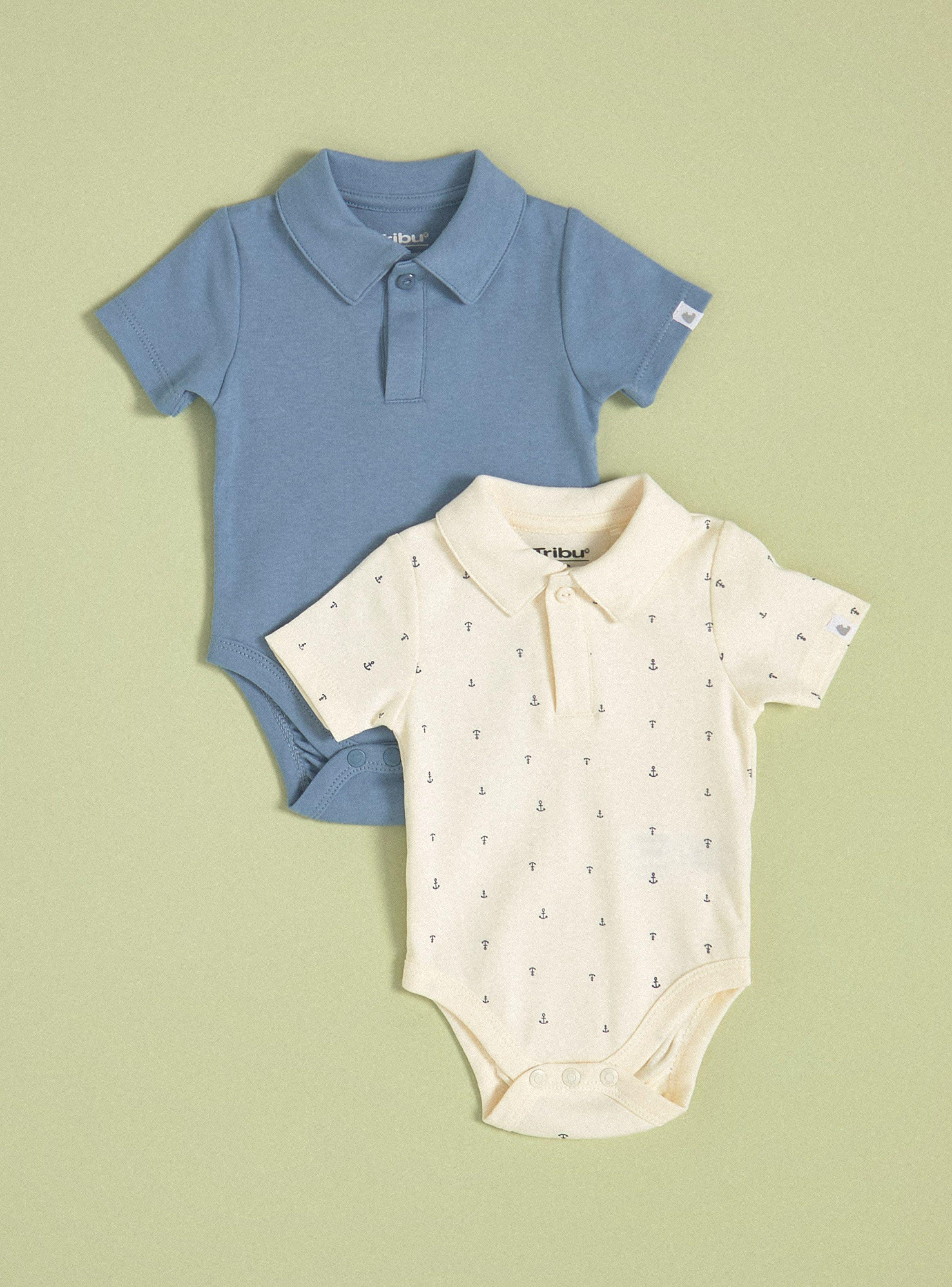 Conjunto de Dos Bodies con Cuello Camisero-0