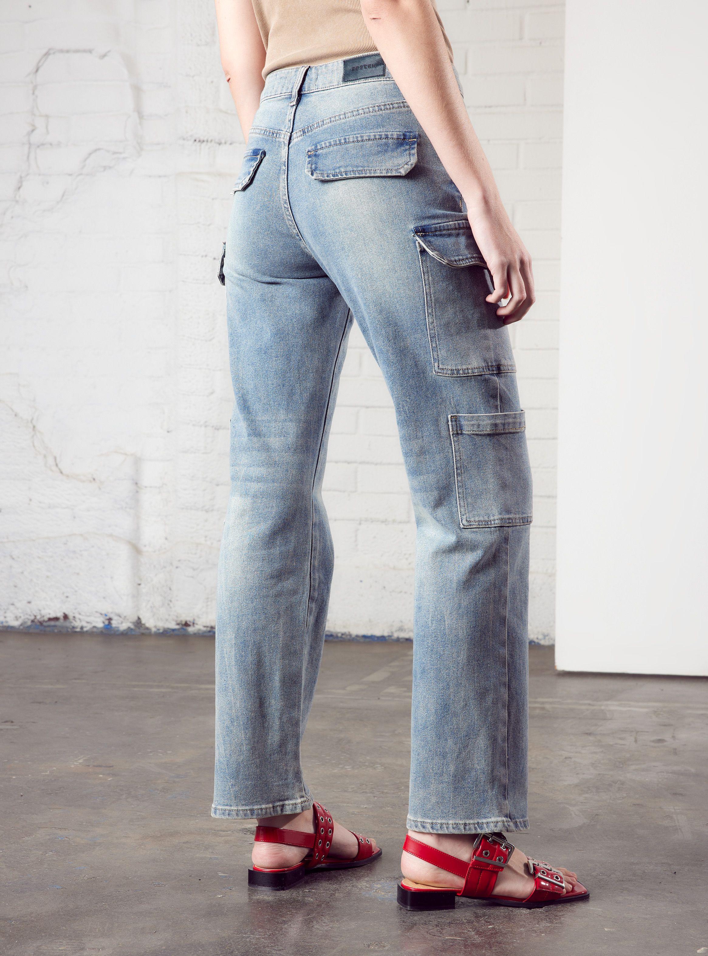 Jeans Cargo Lavado-1