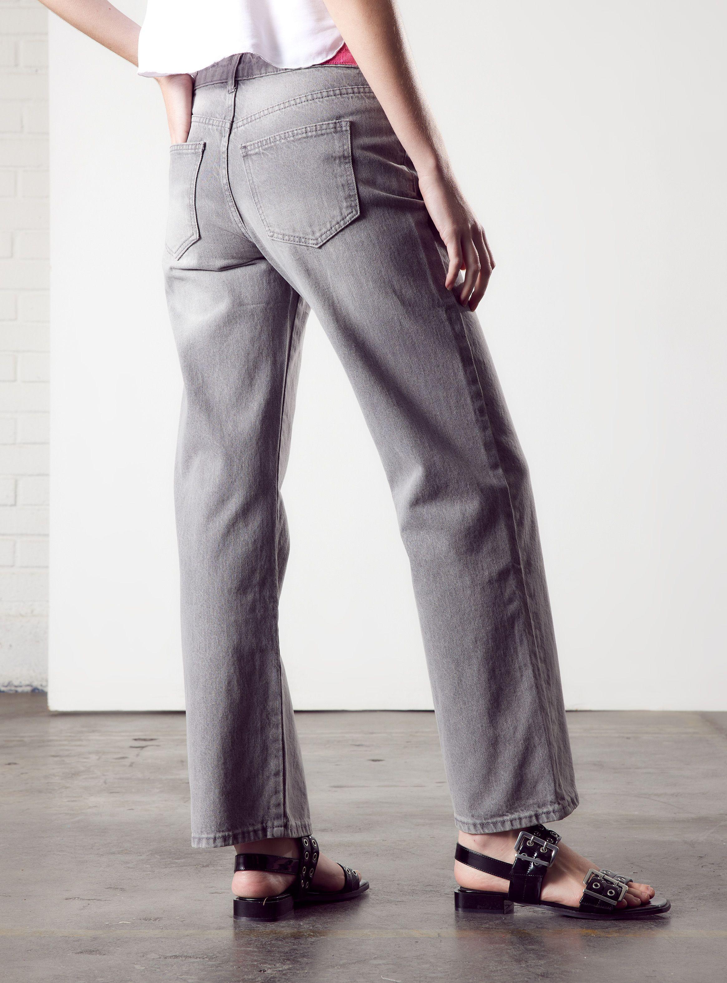 Jeans Wide Leg Bolsillos Frontales-1