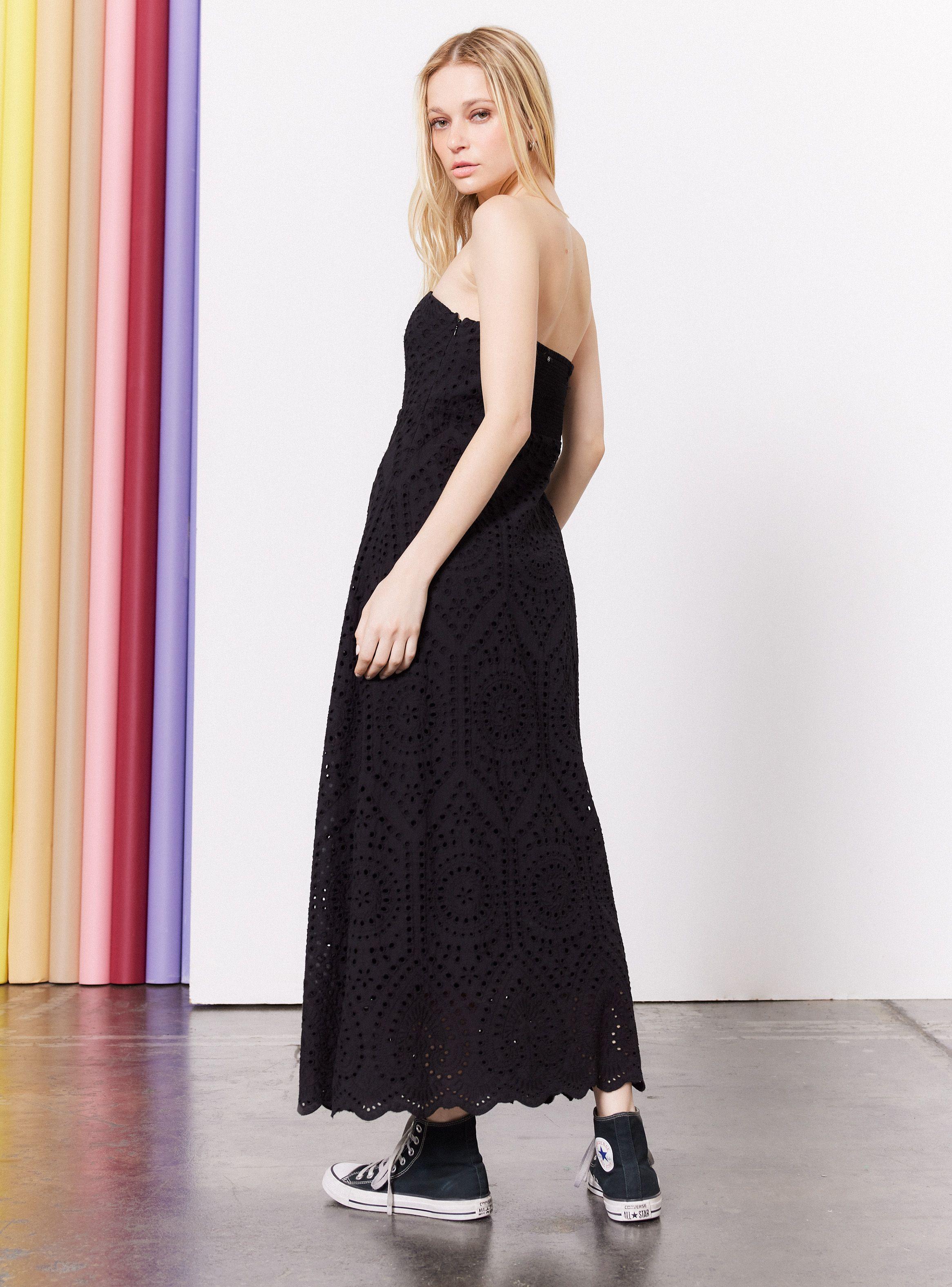 Vestido Strapless Broderie-5