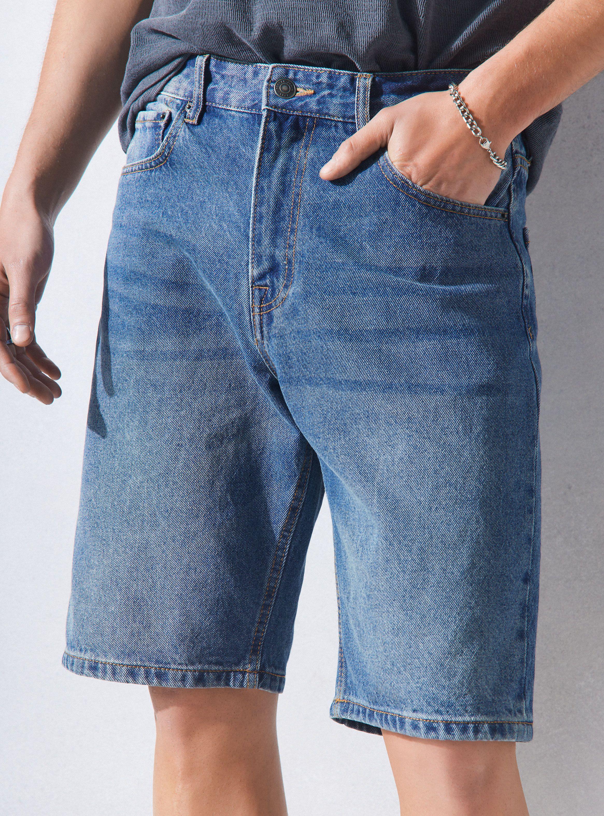 Bermuda Denim Azul Relajado-2