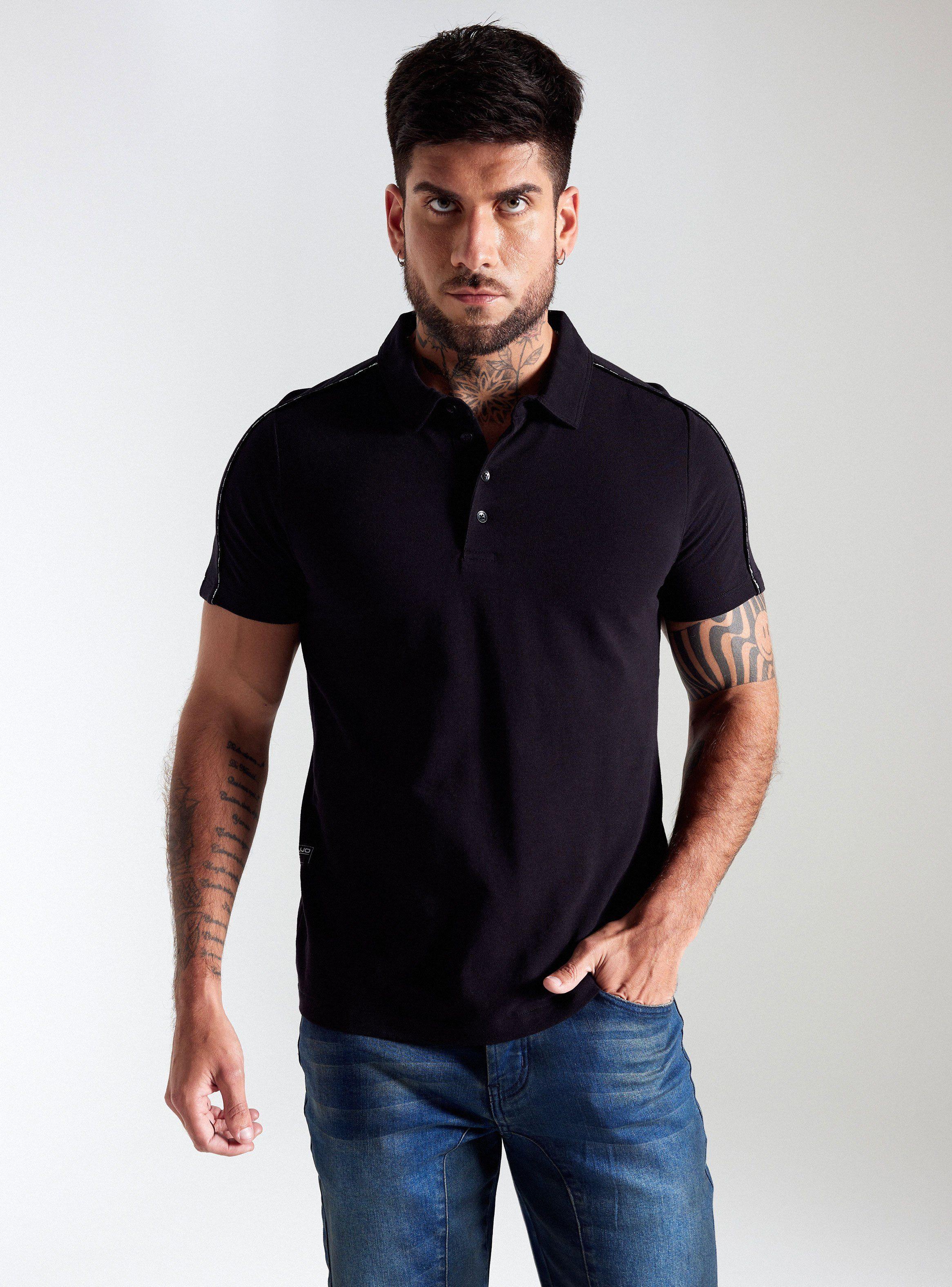 Polera Cuello Polo Micro Piqué-0
