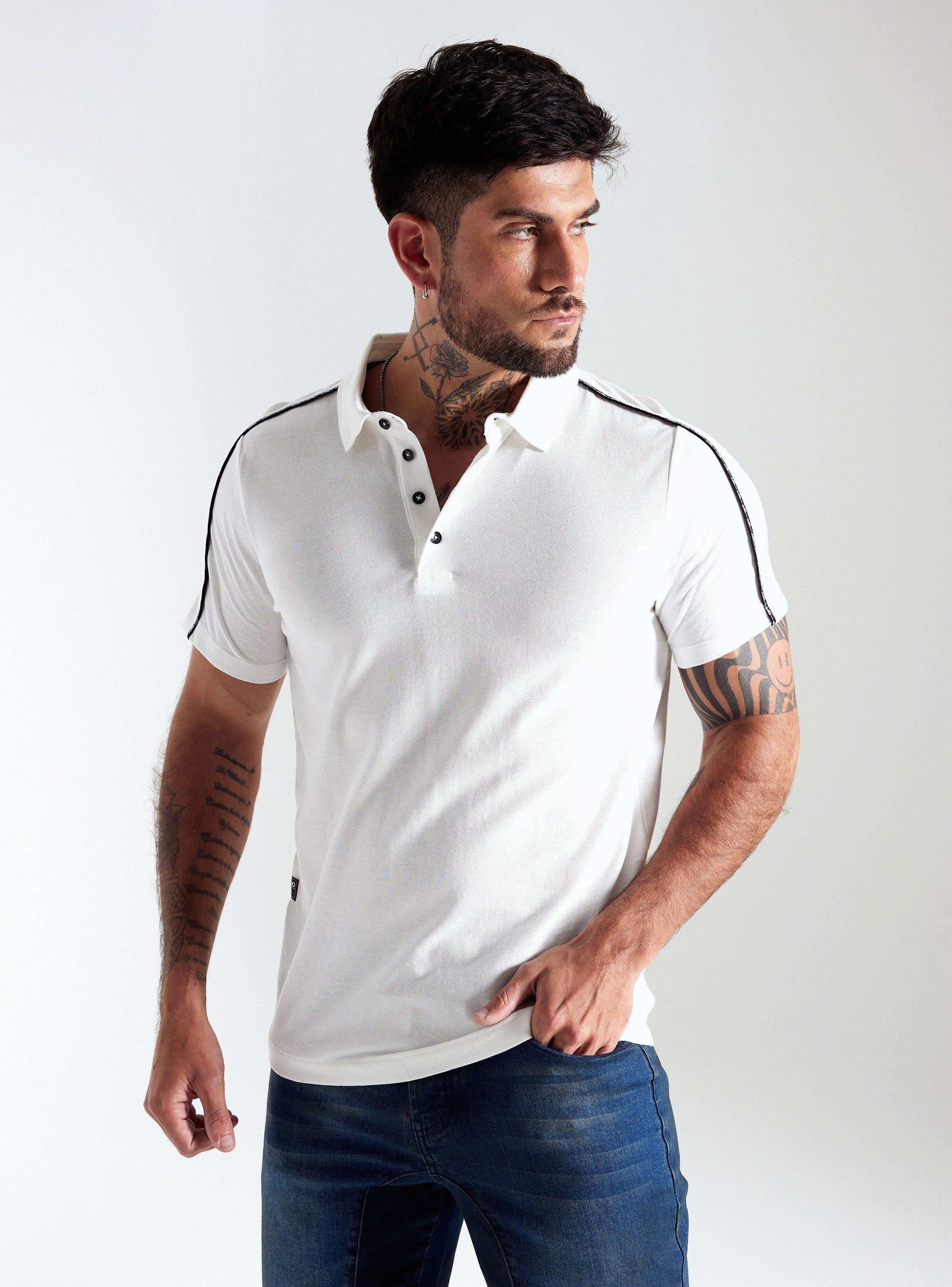 Polera Cuello Polo Micro Piqué-0