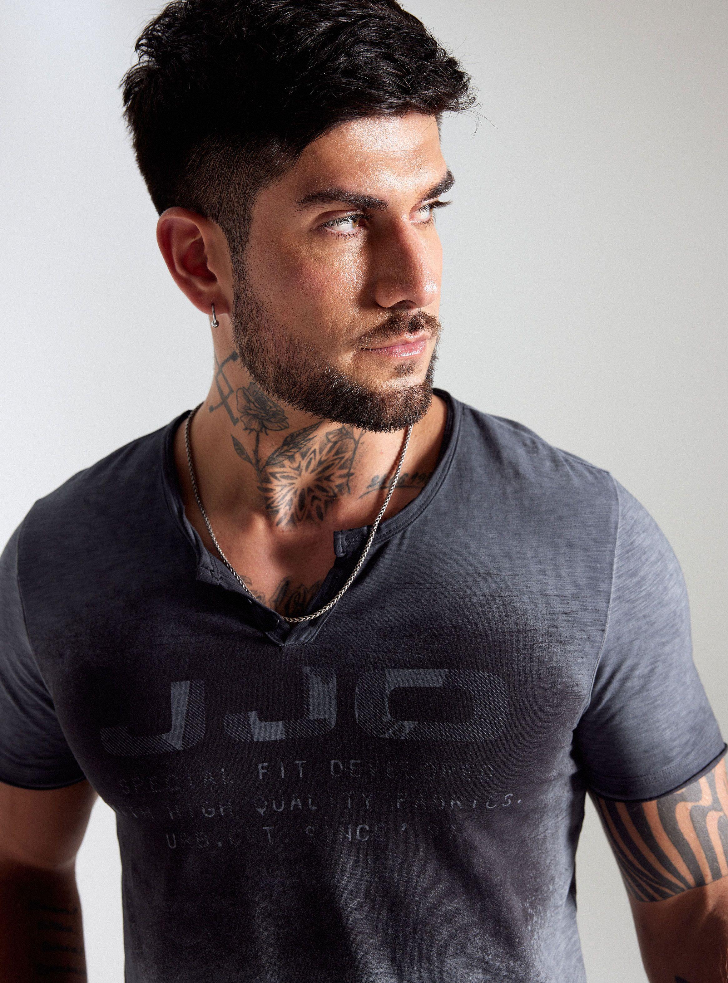 Polera Cuello Botones Dirty Wash-2