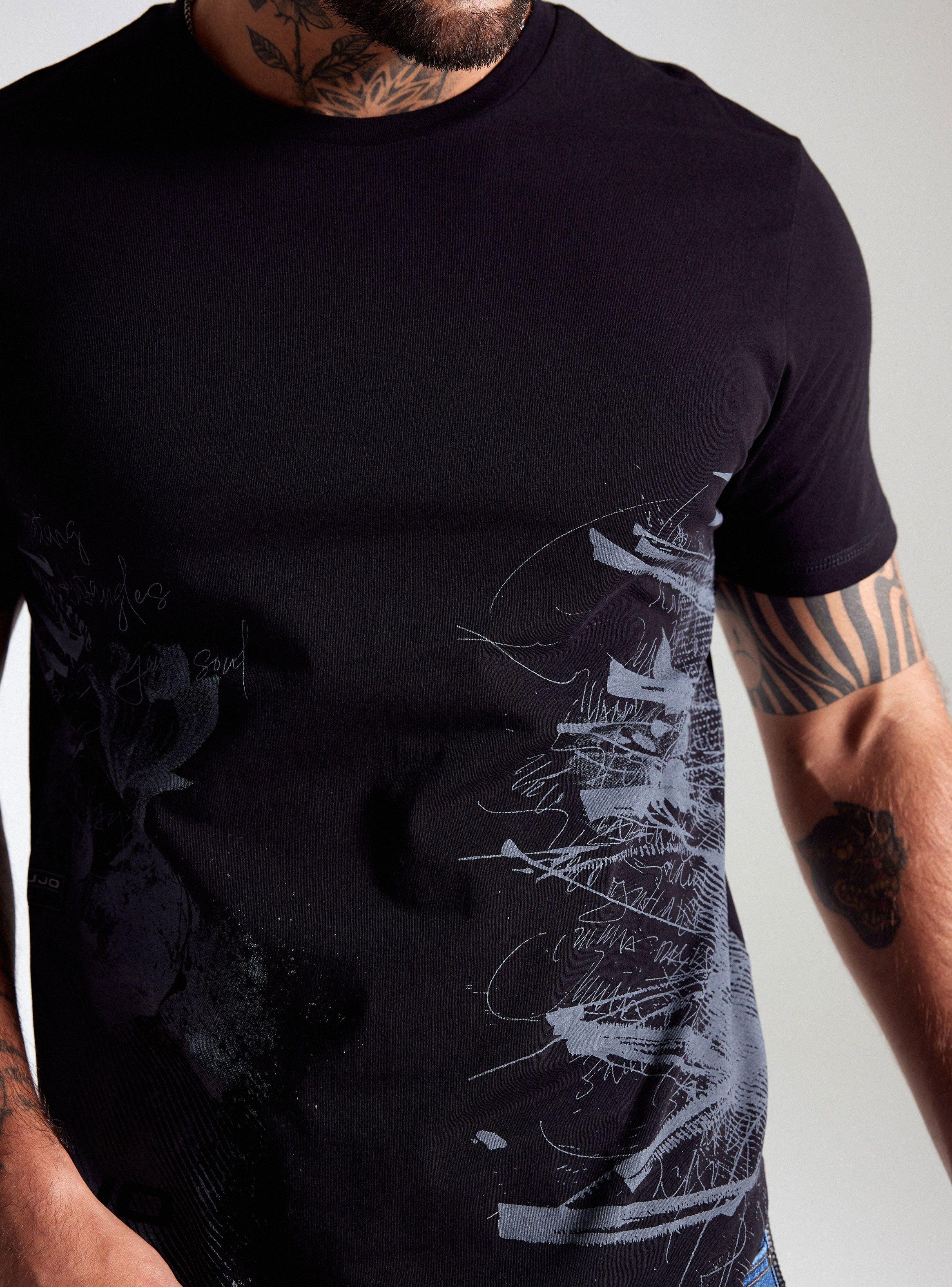 Polera Long Fit Print Localizados-3