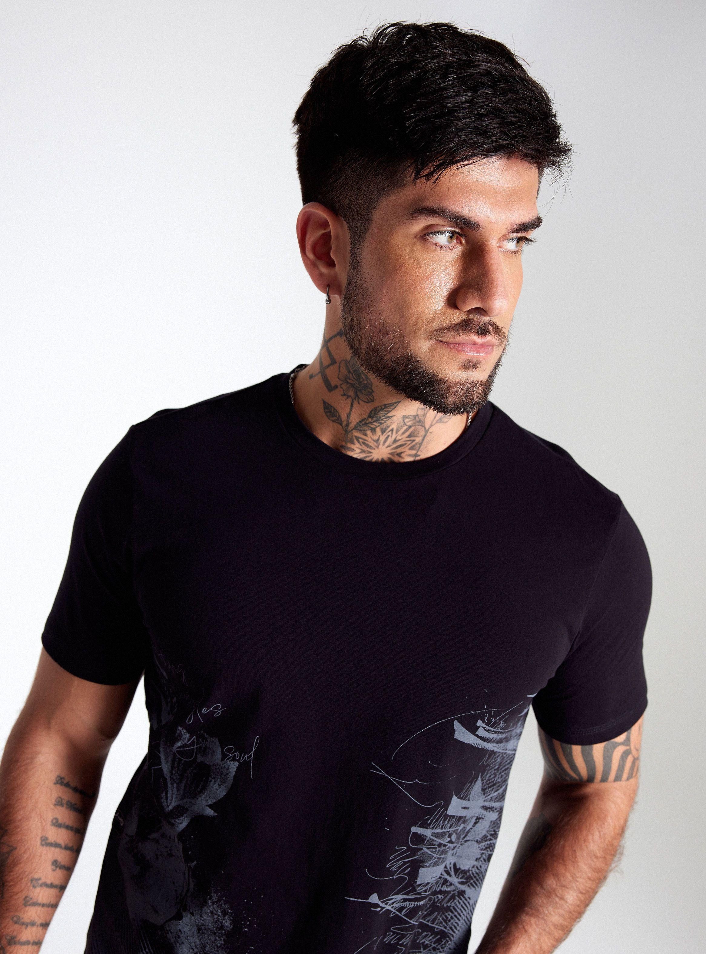 Polera Long Fit Print Localizados-2