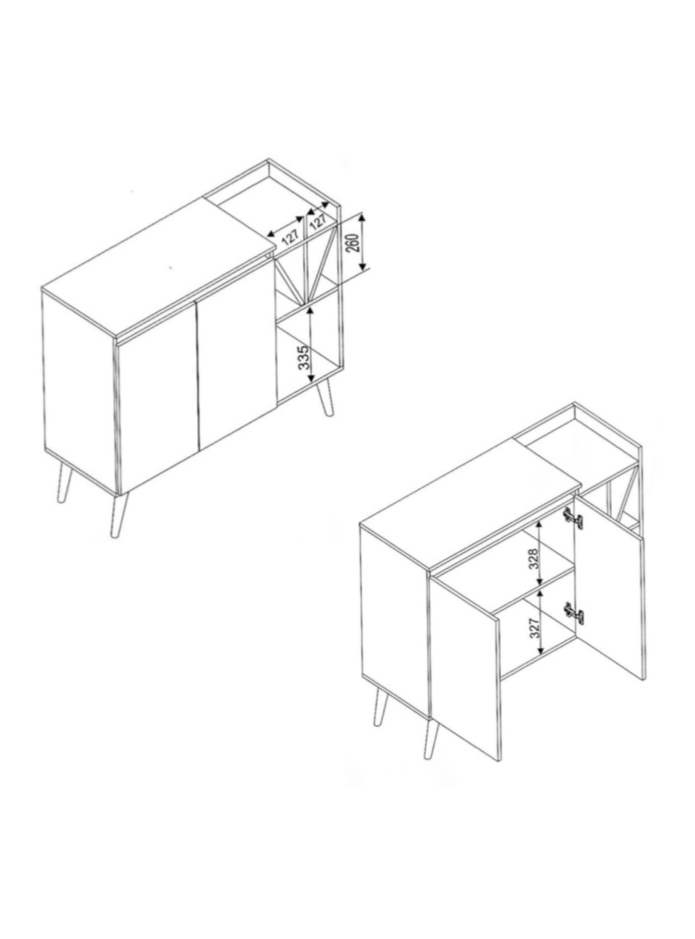 Buffet Cava Ra14 2 Puertas-2