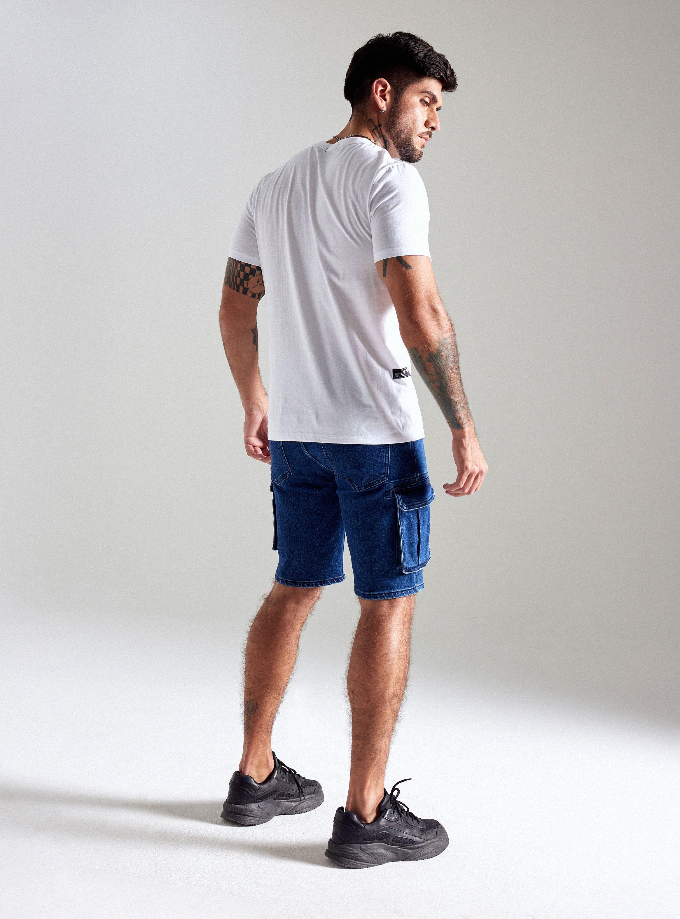 Bermuda Estilo Cargo Slim Fit-5