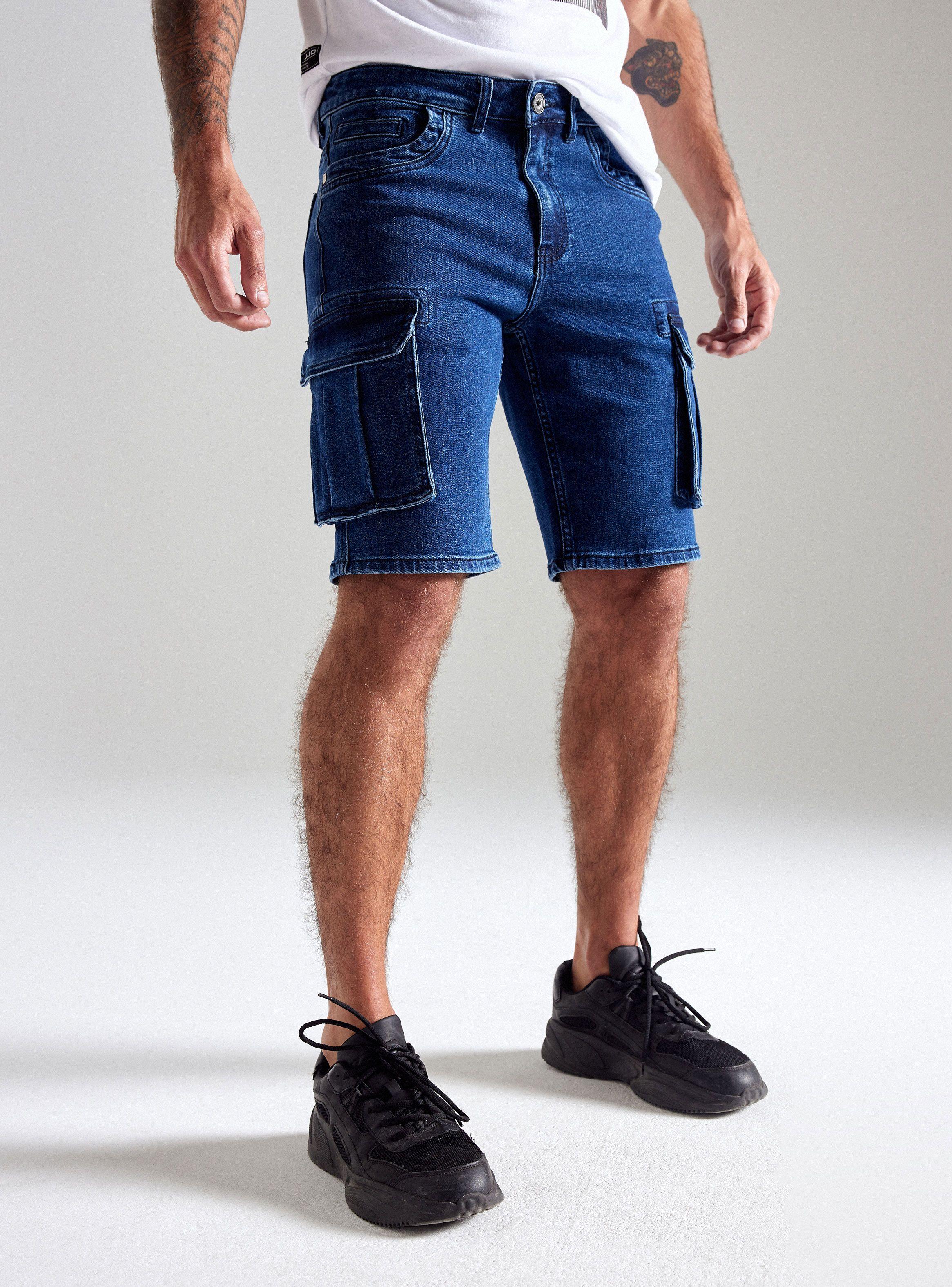 Bermuda Estilo Cargo Slim Fit-0