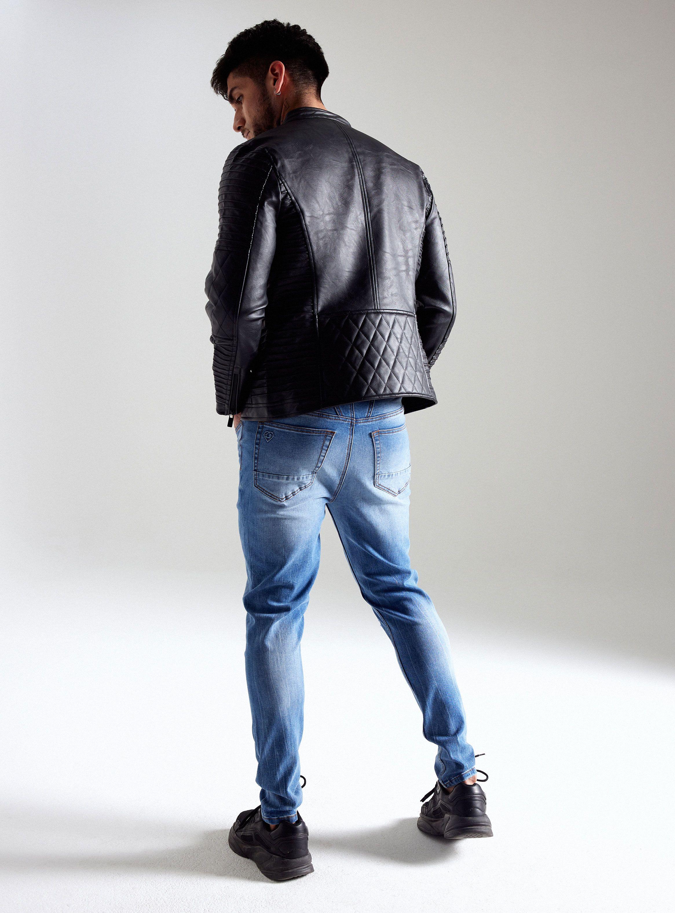 Chaqueta Biker Acolchada-5