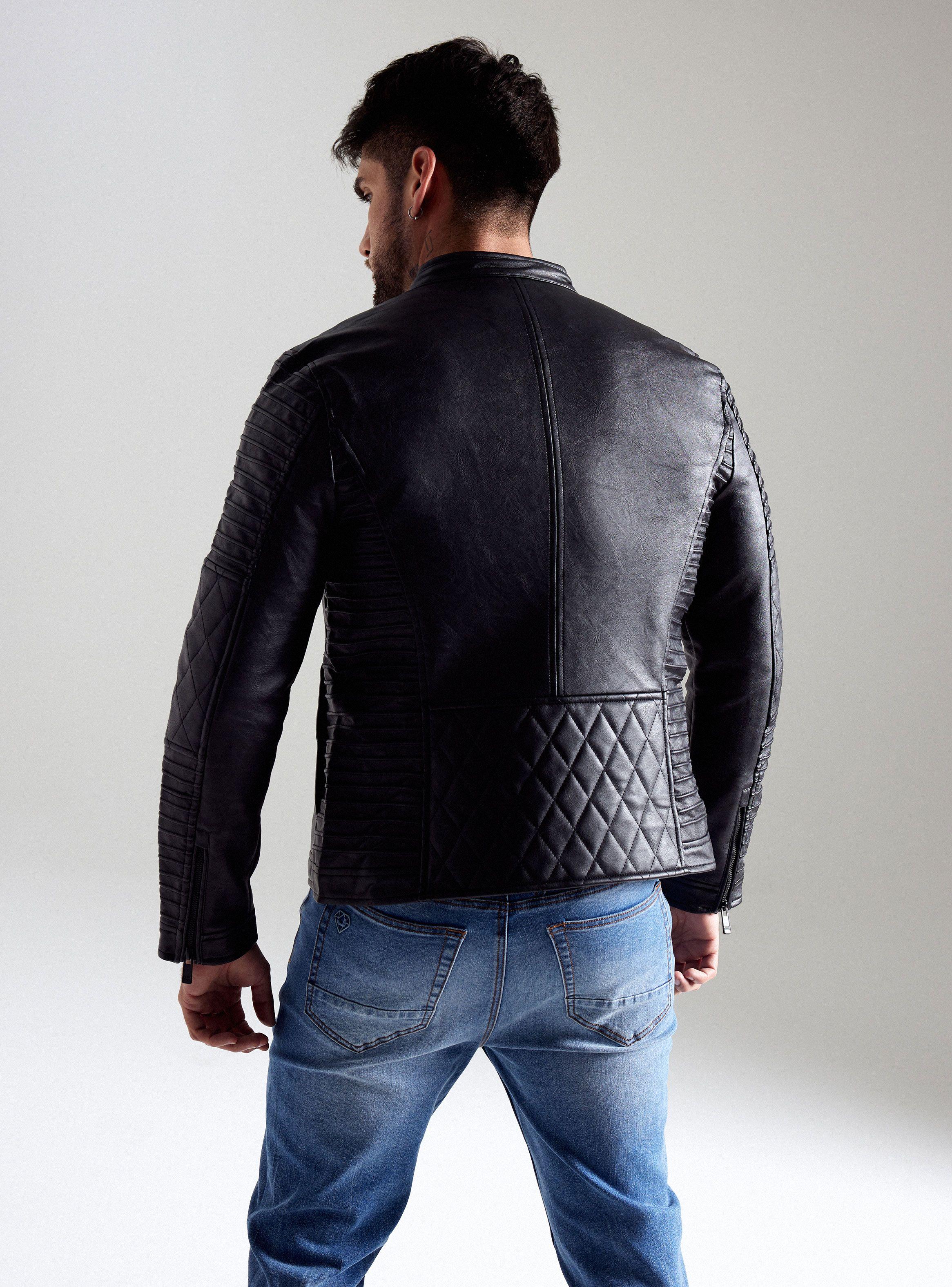 Chaqueta Biker Acolchada-1