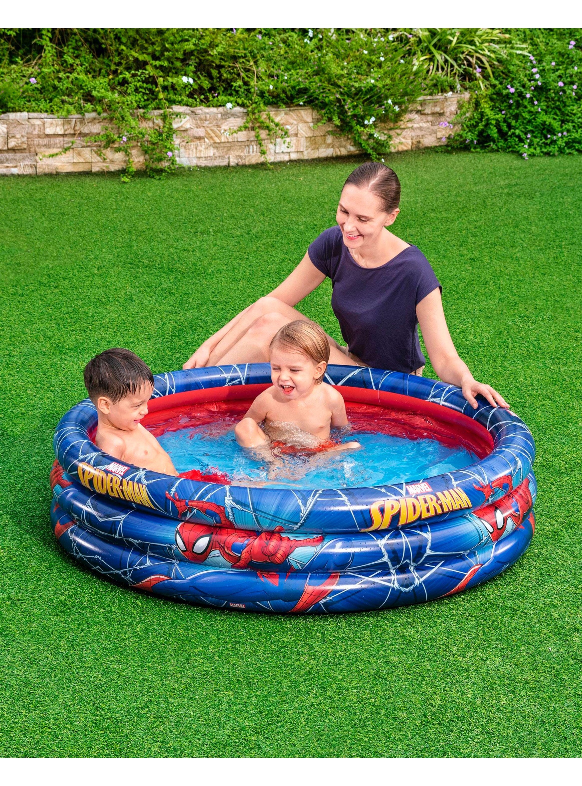 Piscina Inflable 3 Anillos Spiderman-5