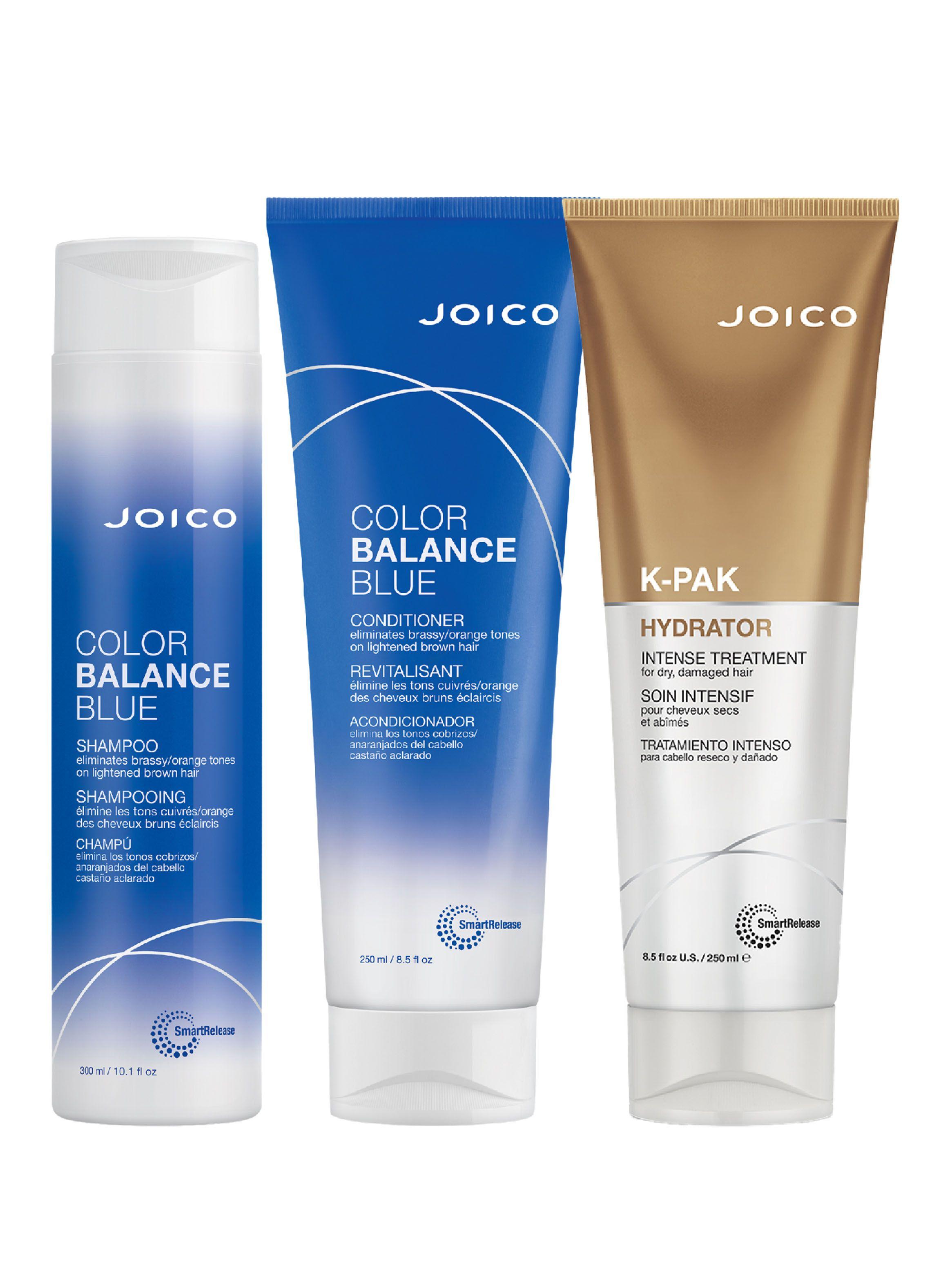 Shampoo Color Balance Blue 300ml + Acondicionador Color 250ml + Máscara Kpak Hydrator 250ml-0