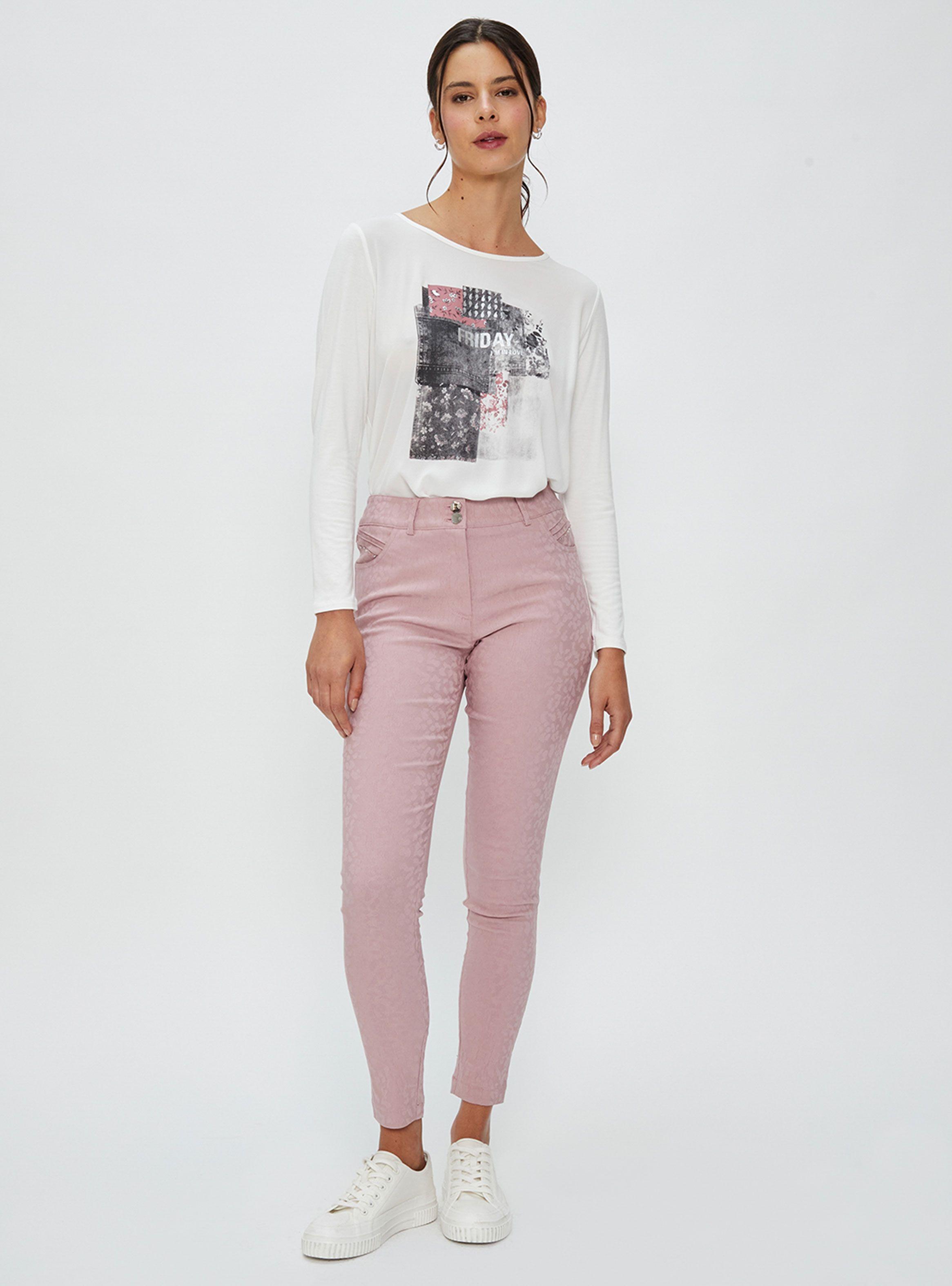 Pantalón Skinny Ajustado Rosé-3
