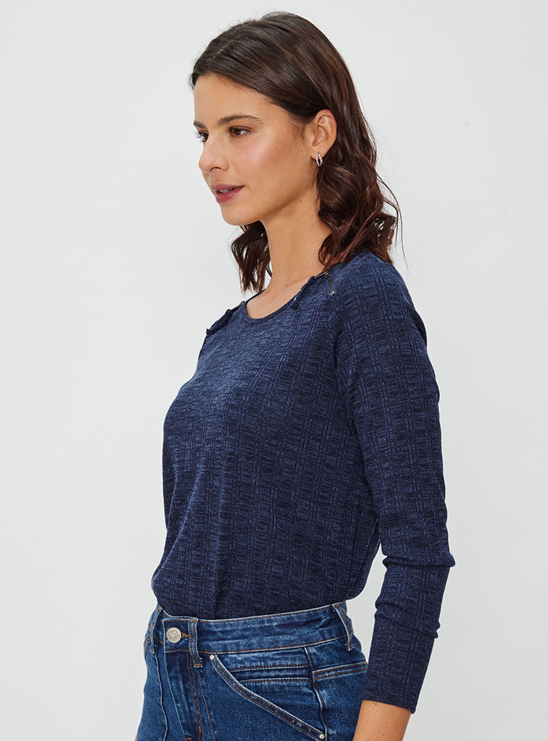 Polera Cuello Redondo con Detalles Zip-2