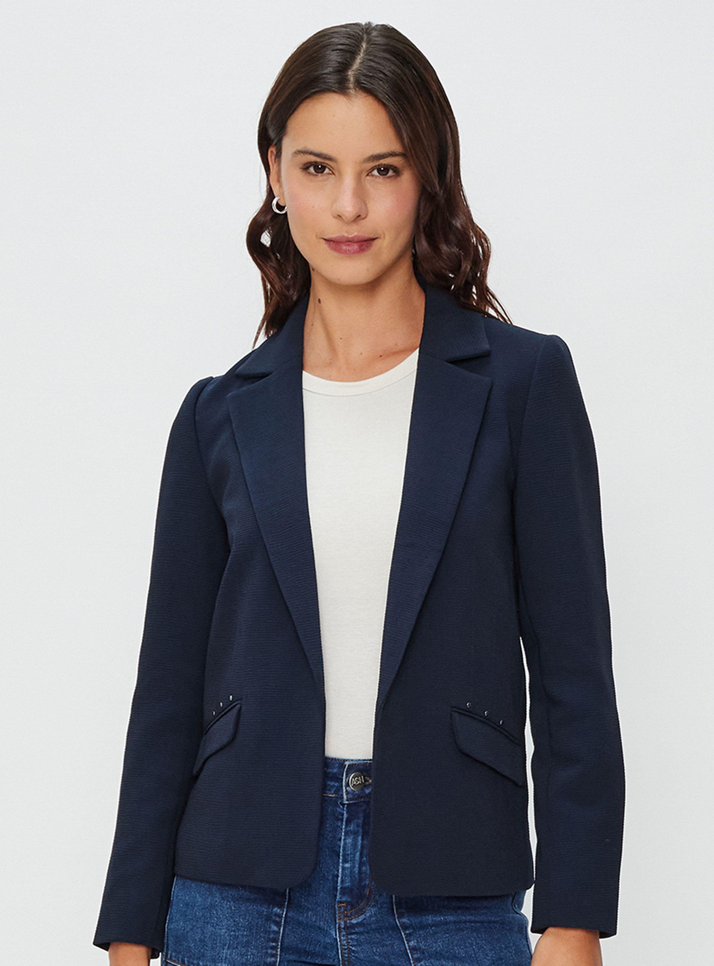 Blazer Textura Bleu-0
