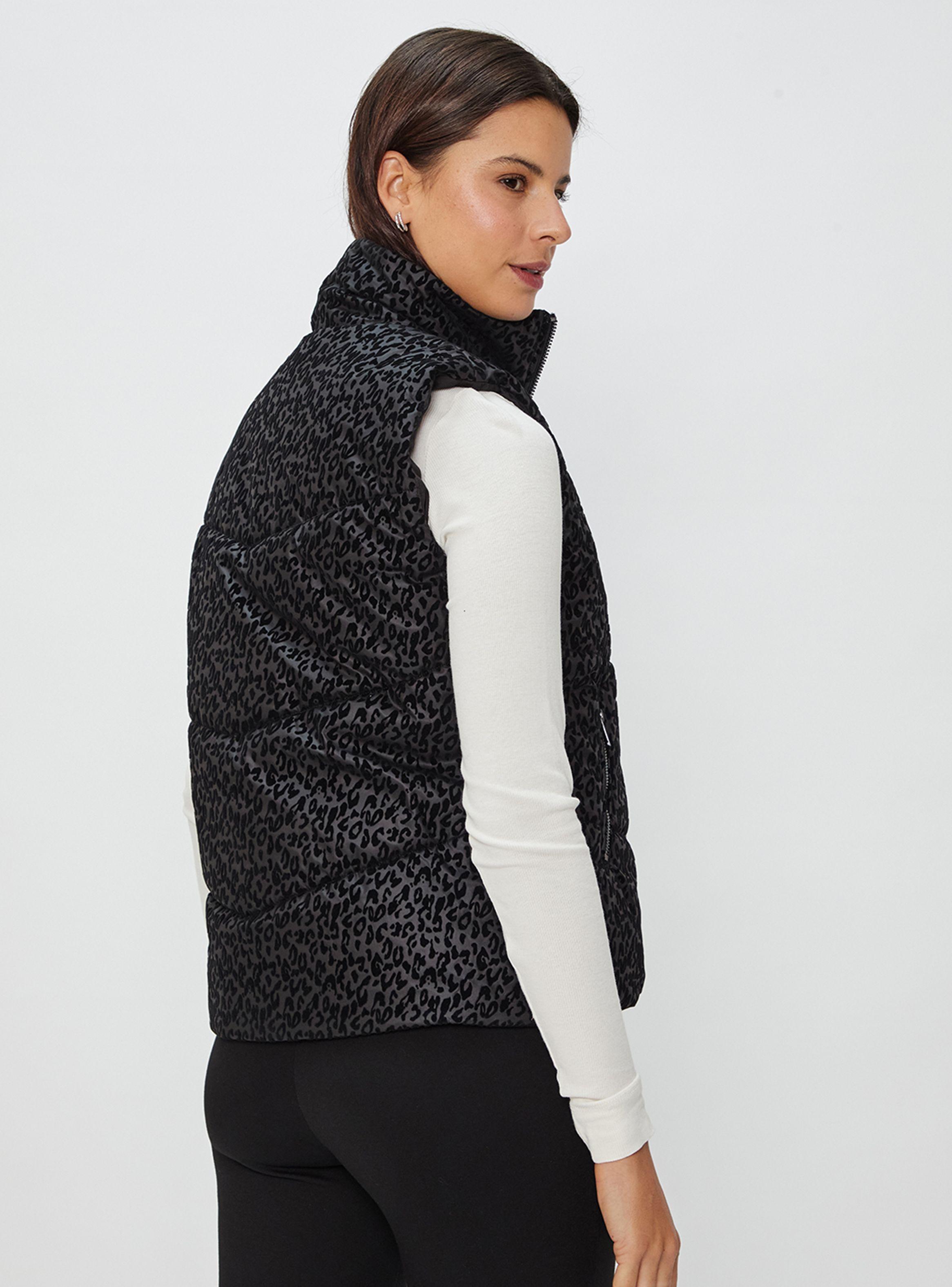 Parka Animal Print Sin Mangas-1