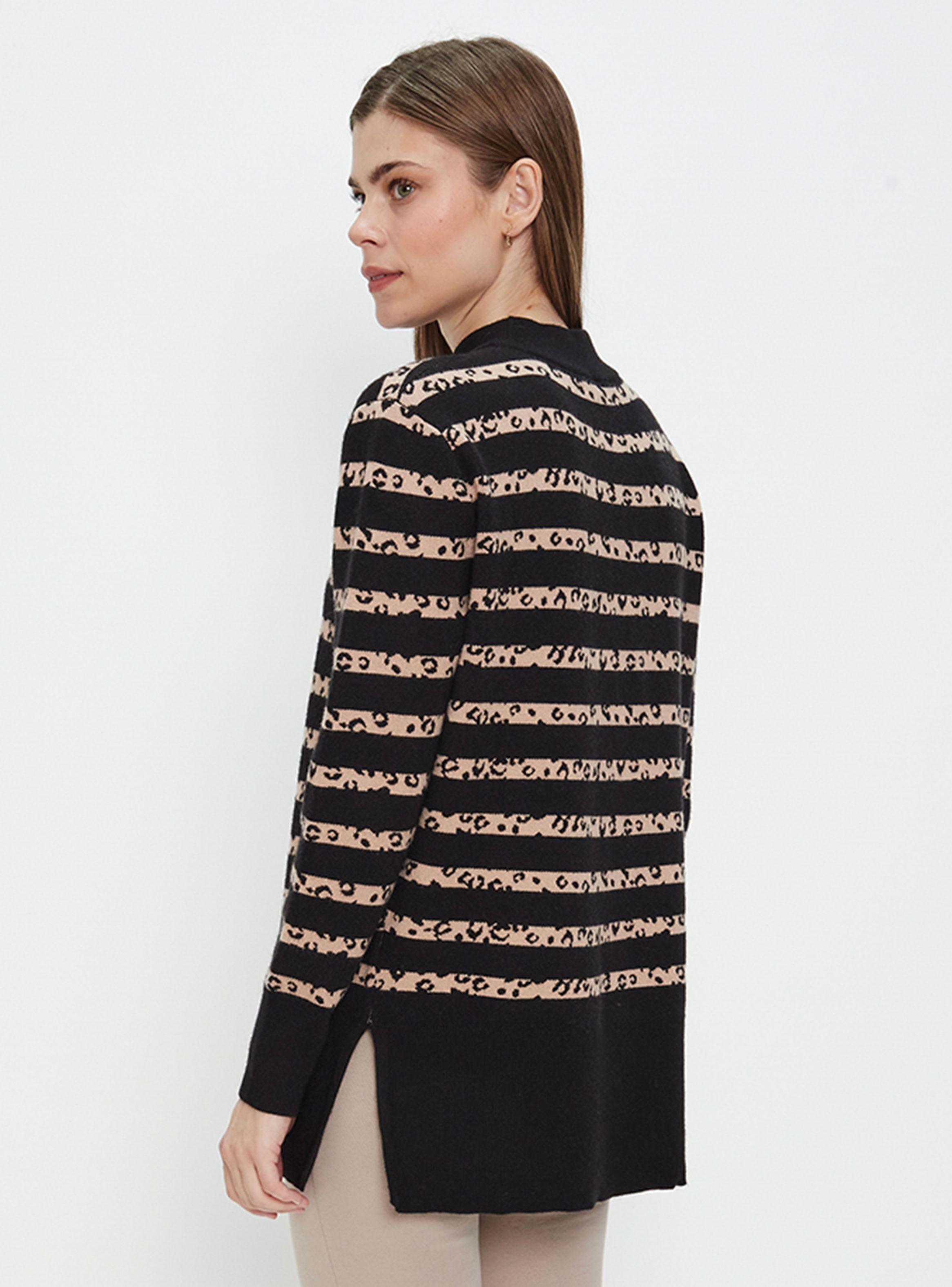 Sweater Estampado Cuello Subido-1