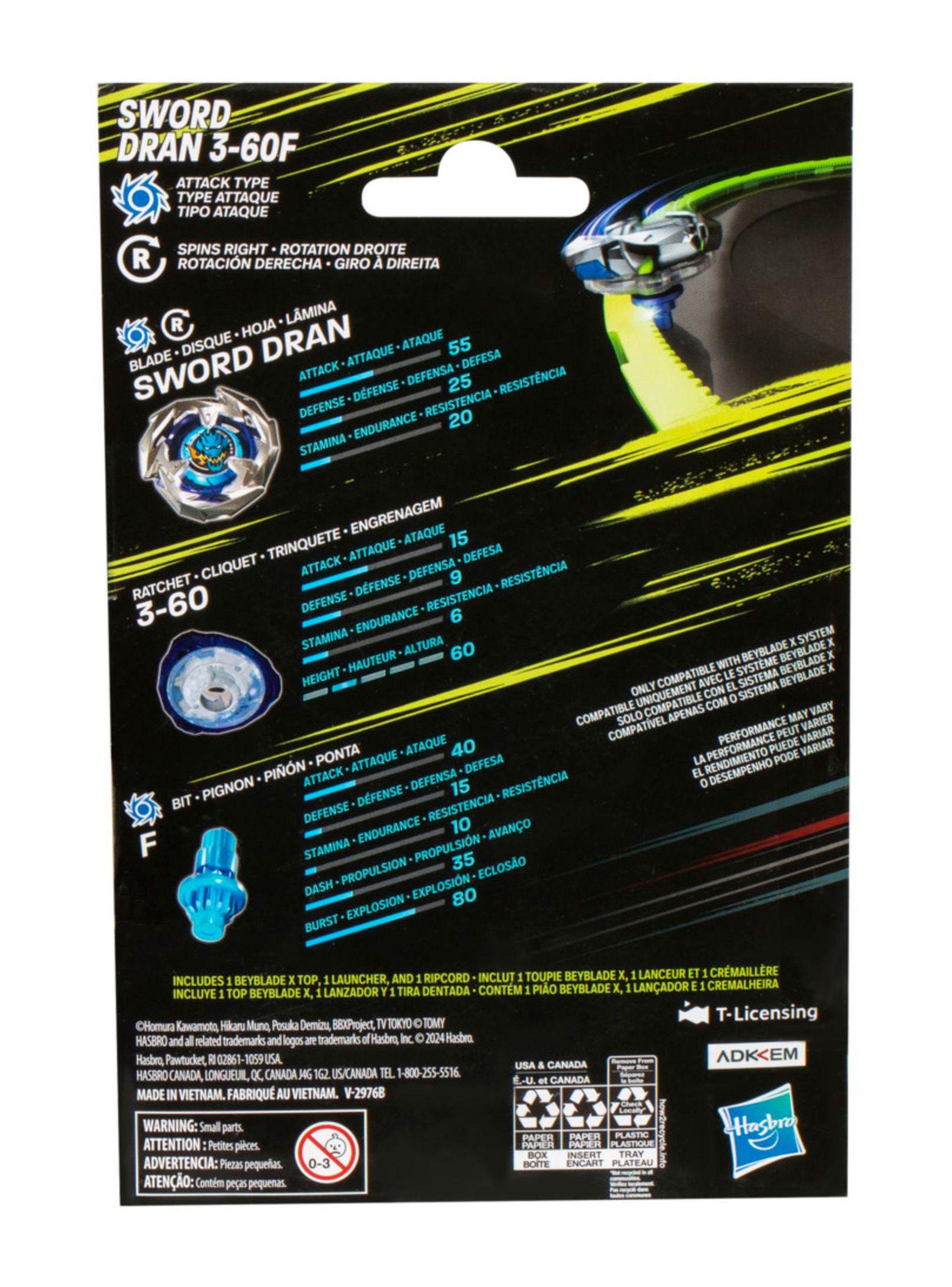Trompo X Kit Inicial Sword Dran 3-60F-3
